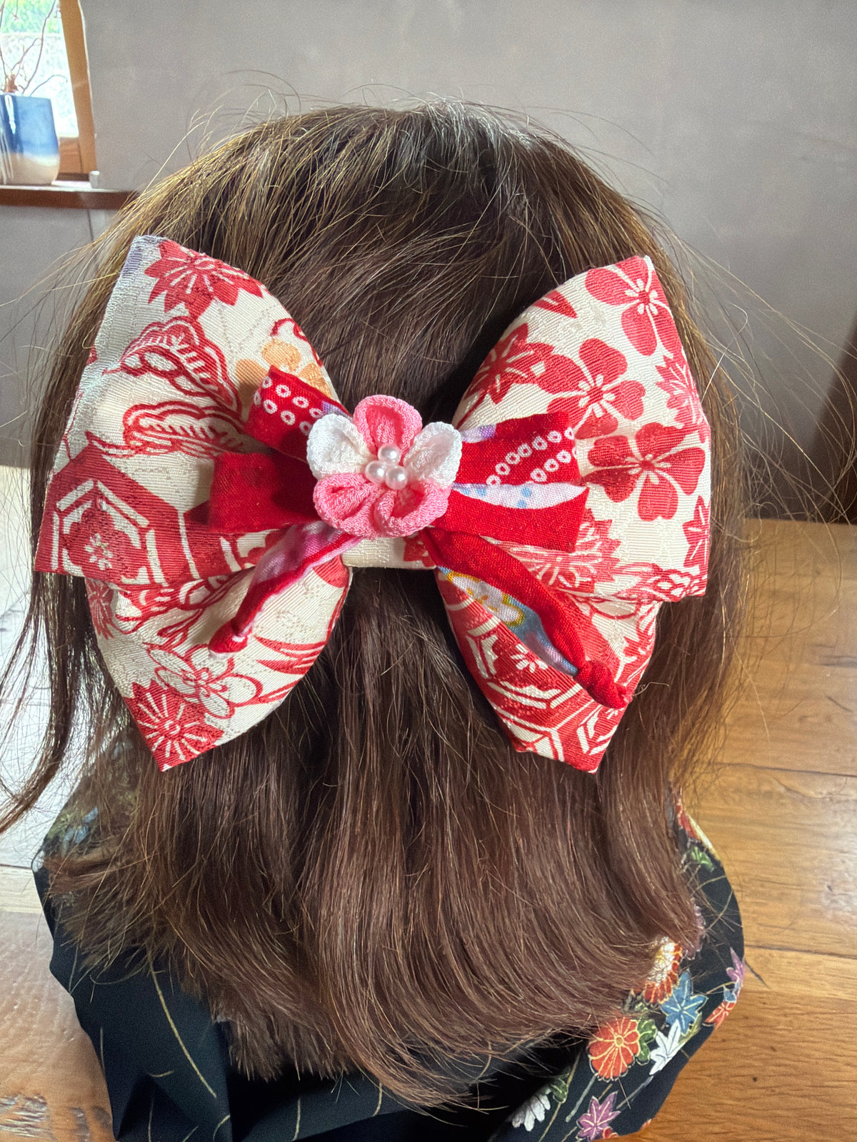 Barette japonaise kimono en soie