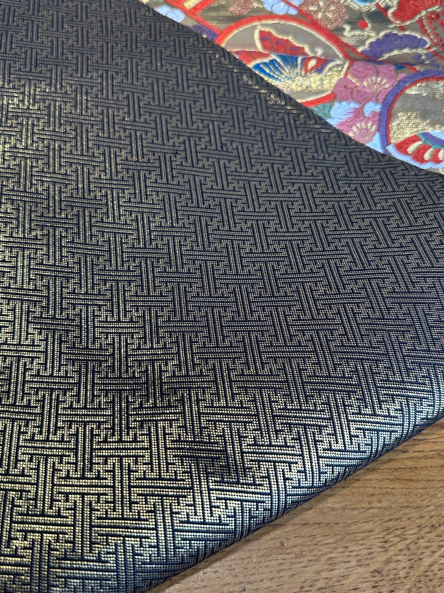 Chemin de table Obi en soie kimono japonais