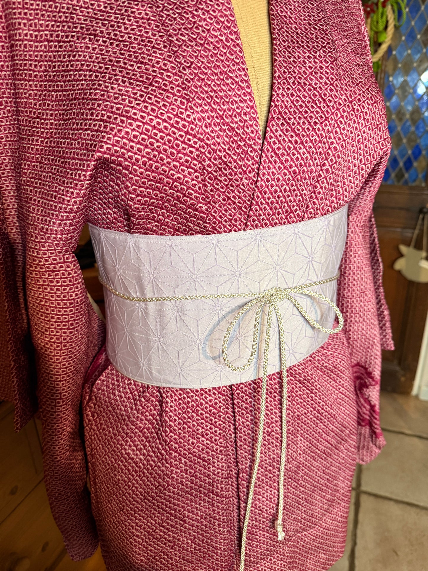 Ceinture Obi japonais avec cordelette