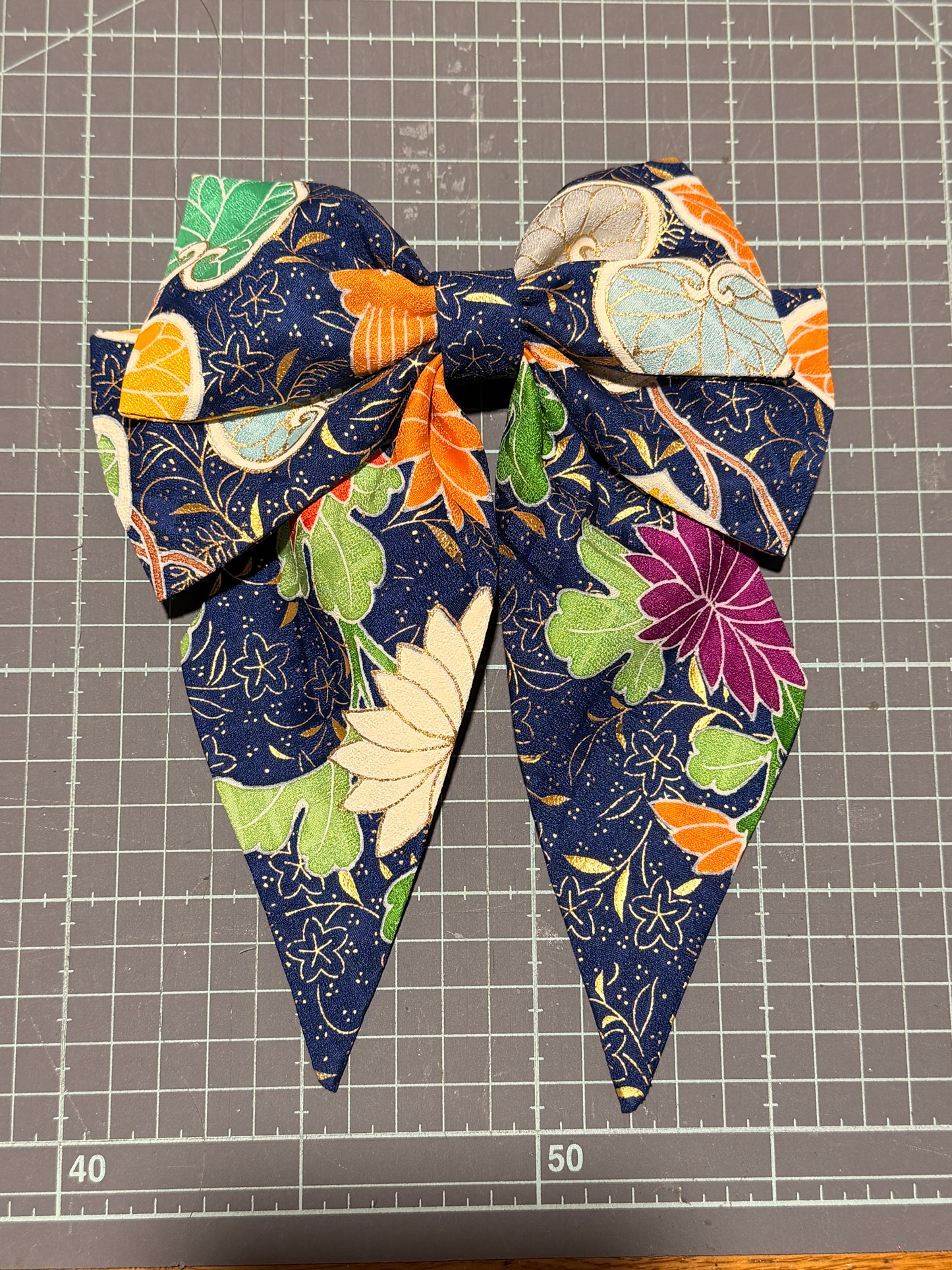 Barette japonaise kimono furisode en soie Neuf