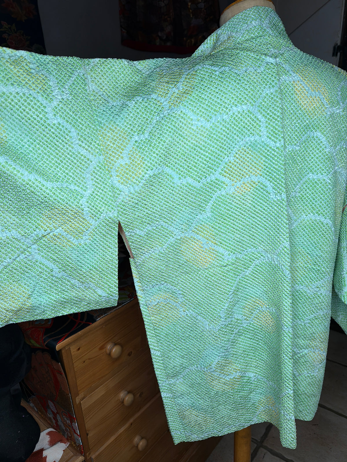Haori veste de kimono japonais en soie Shibori Neuf