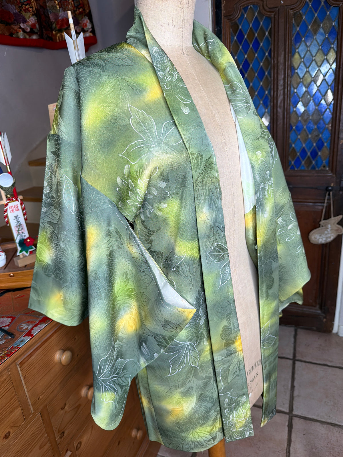 Haori veste de kimono japonais en soie  Neuf
