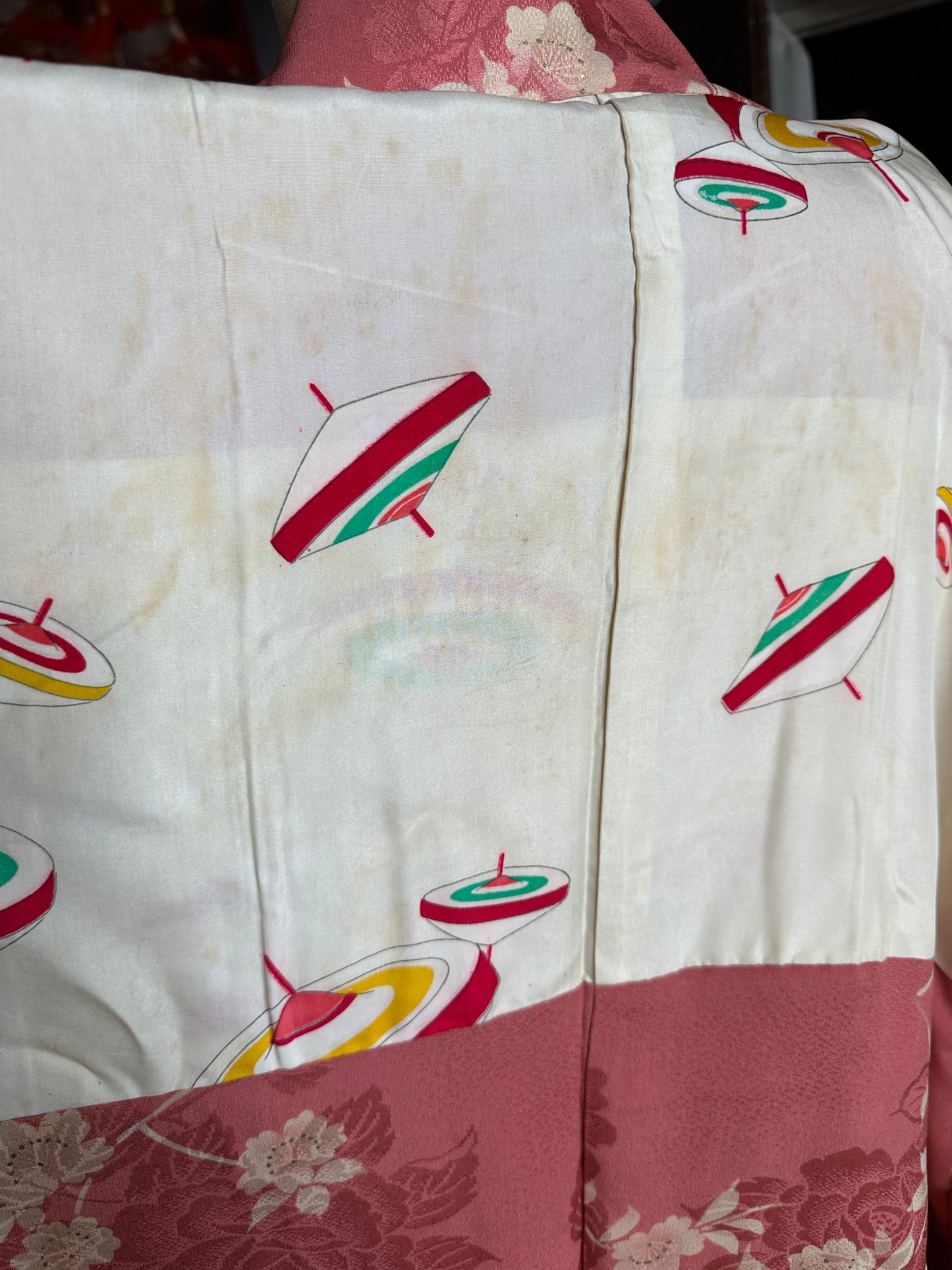 Haori veste de kimono japonais en soie vintage