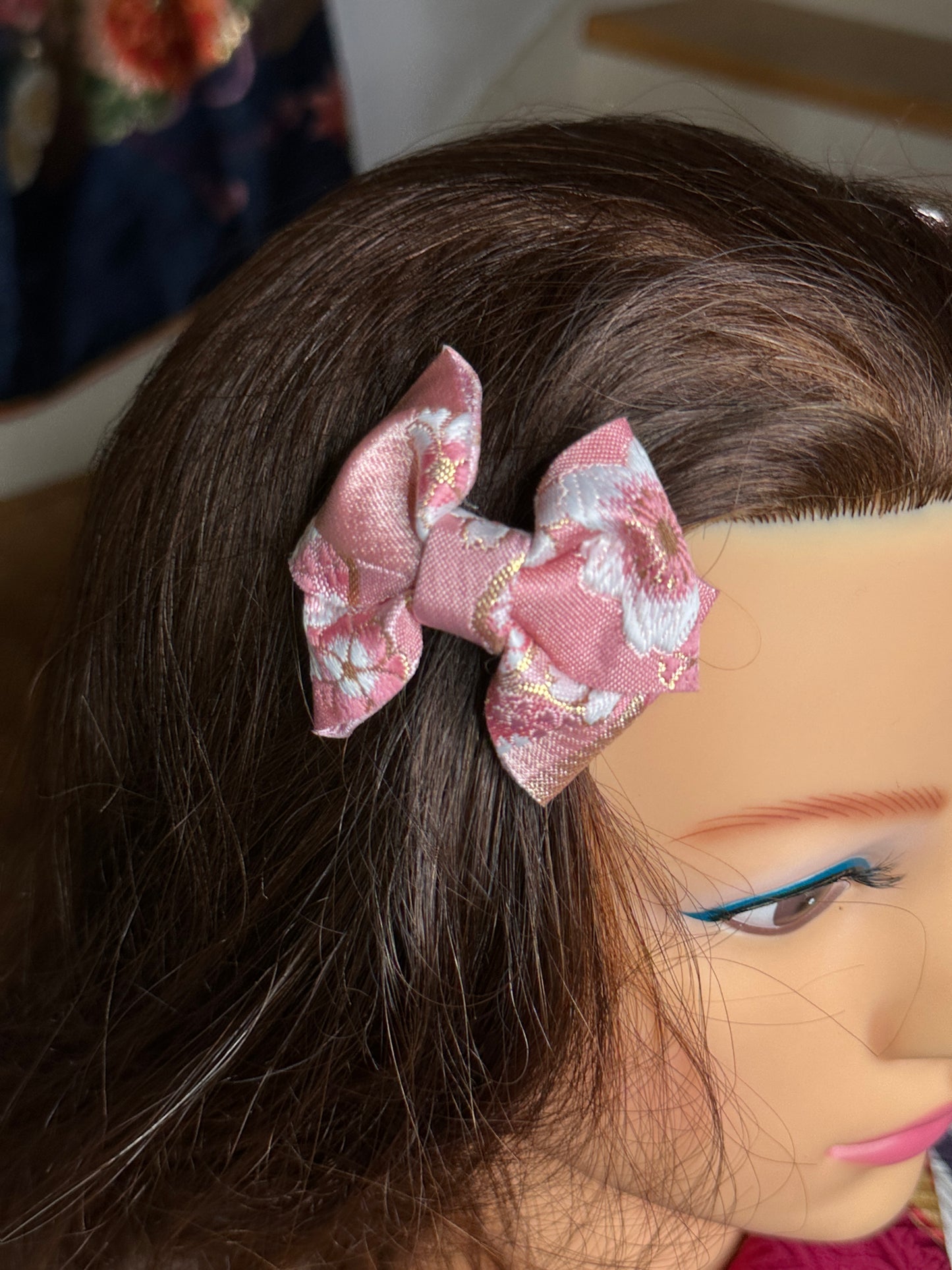 2 pinces à cheveux rubans japonais