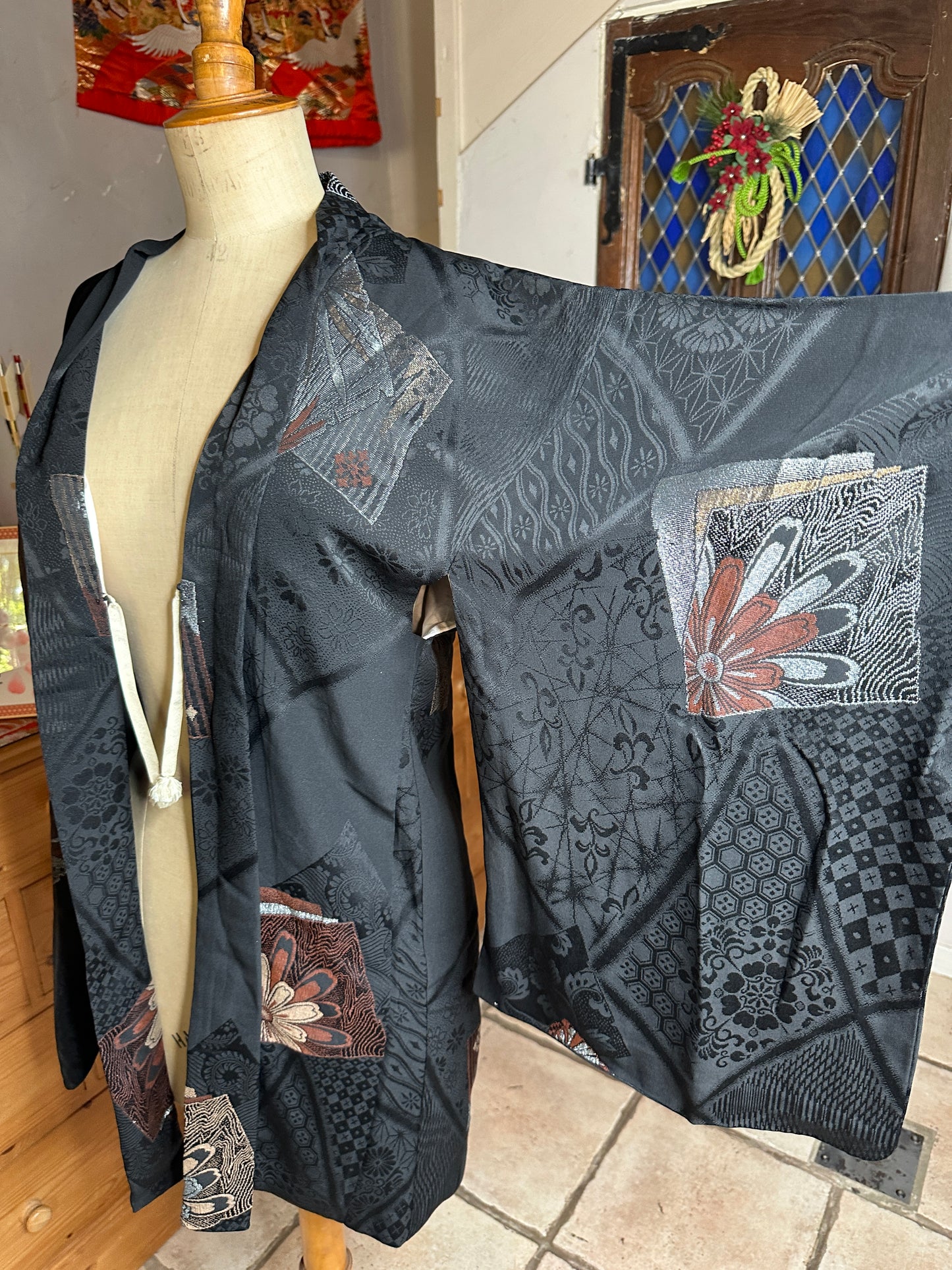 Haori veste kimono japonais Neuen soie