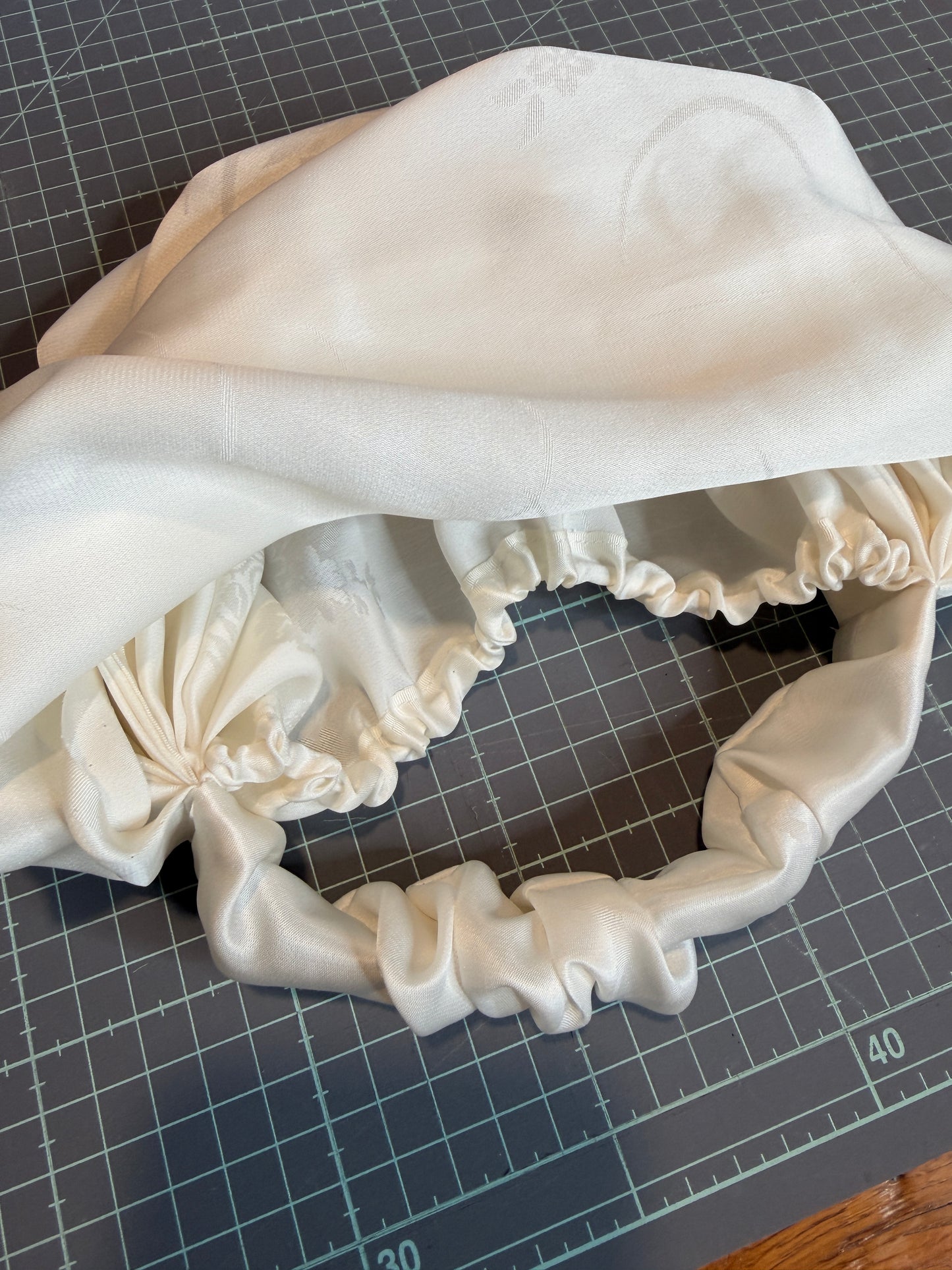 Bonnet de Nuit en soie kimono japonais