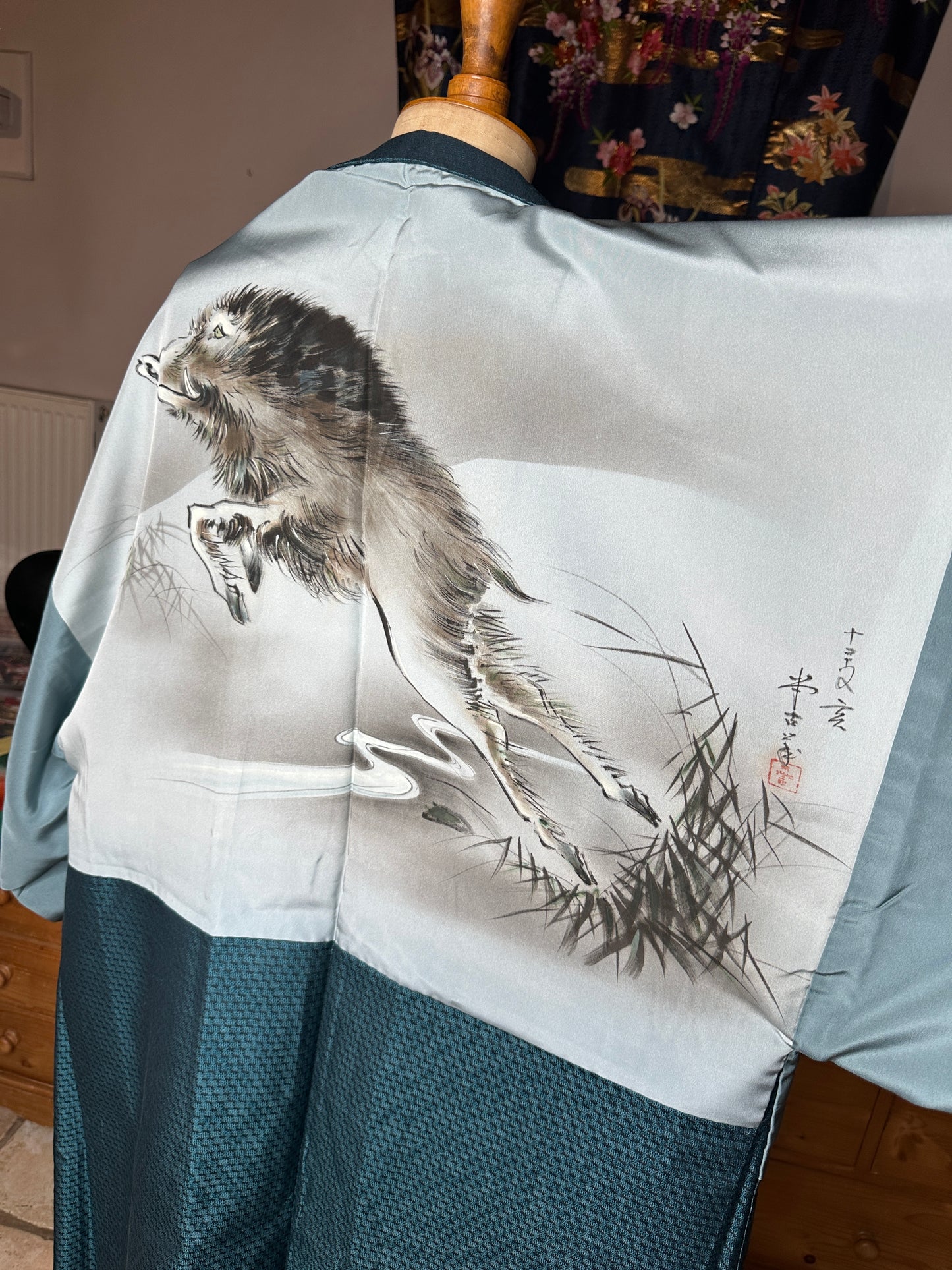 Haori Homme veste kimono japonais en soie Neuf