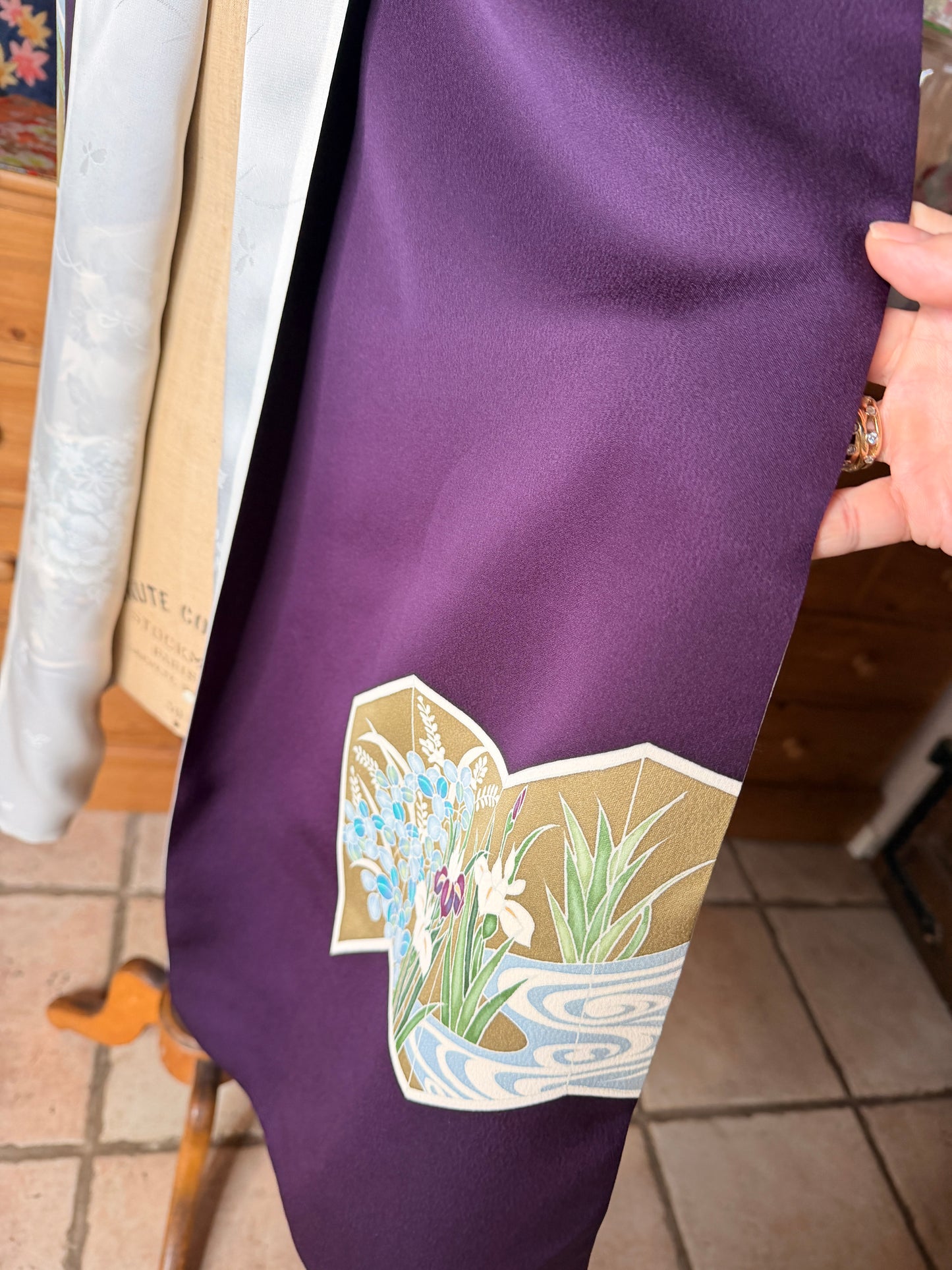 Châle foulard kimono japonais en soie