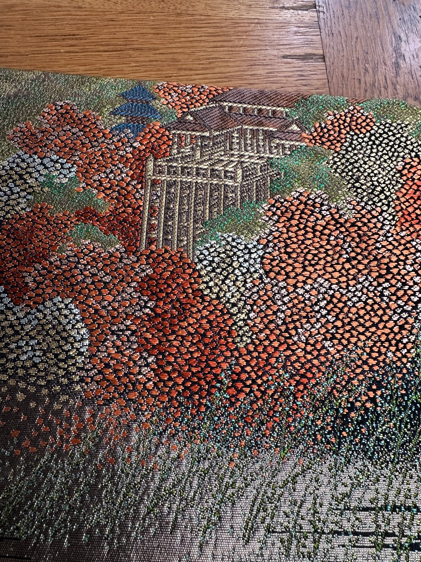 Set de table Obi en soie kimono japonais