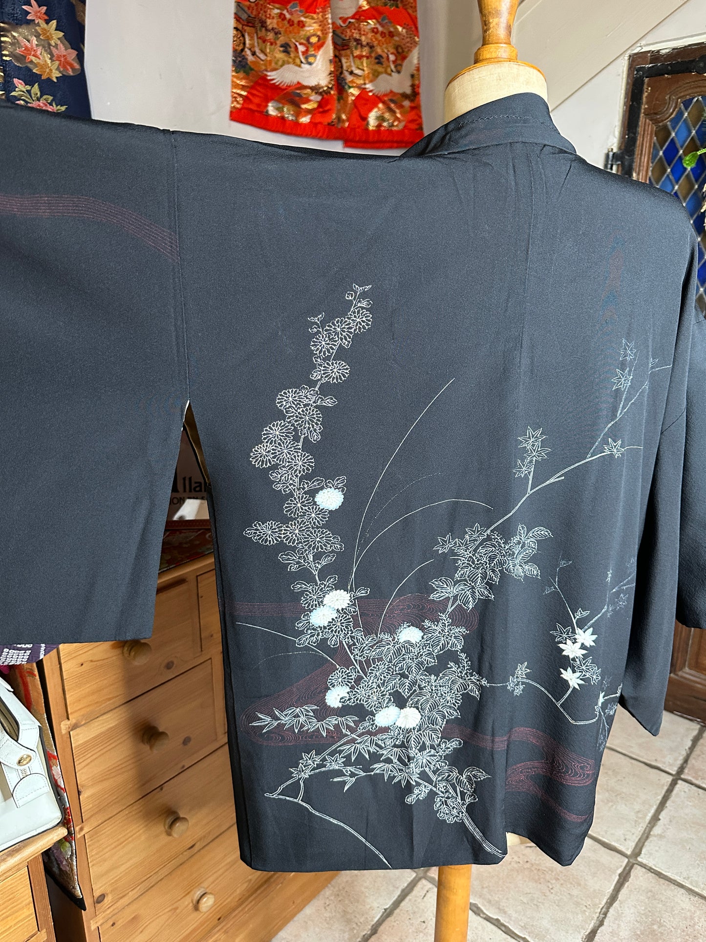 Haori kimono veste japonais en soie occasion