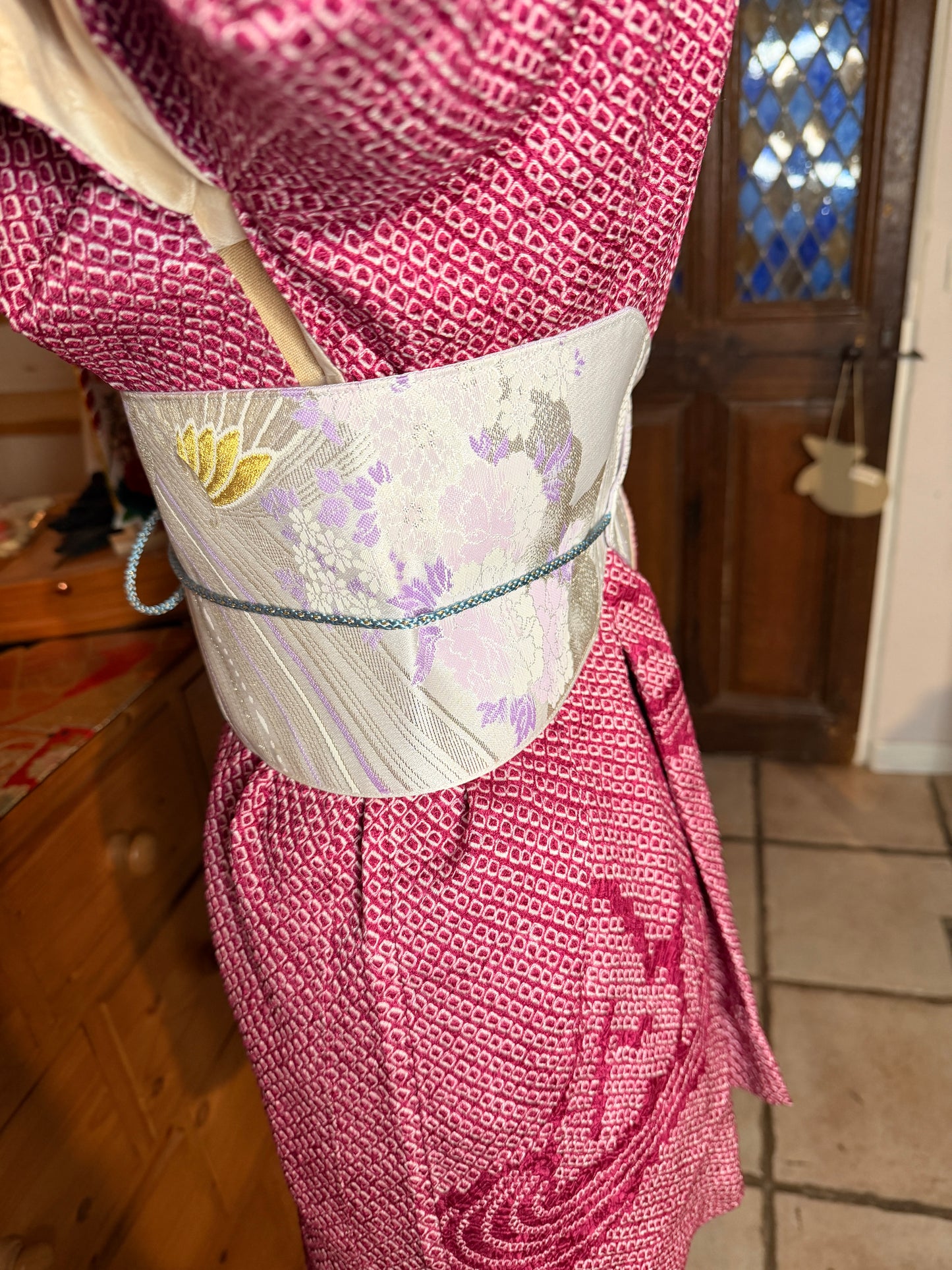 Obi ceinture de kimono japonais avec cordelette