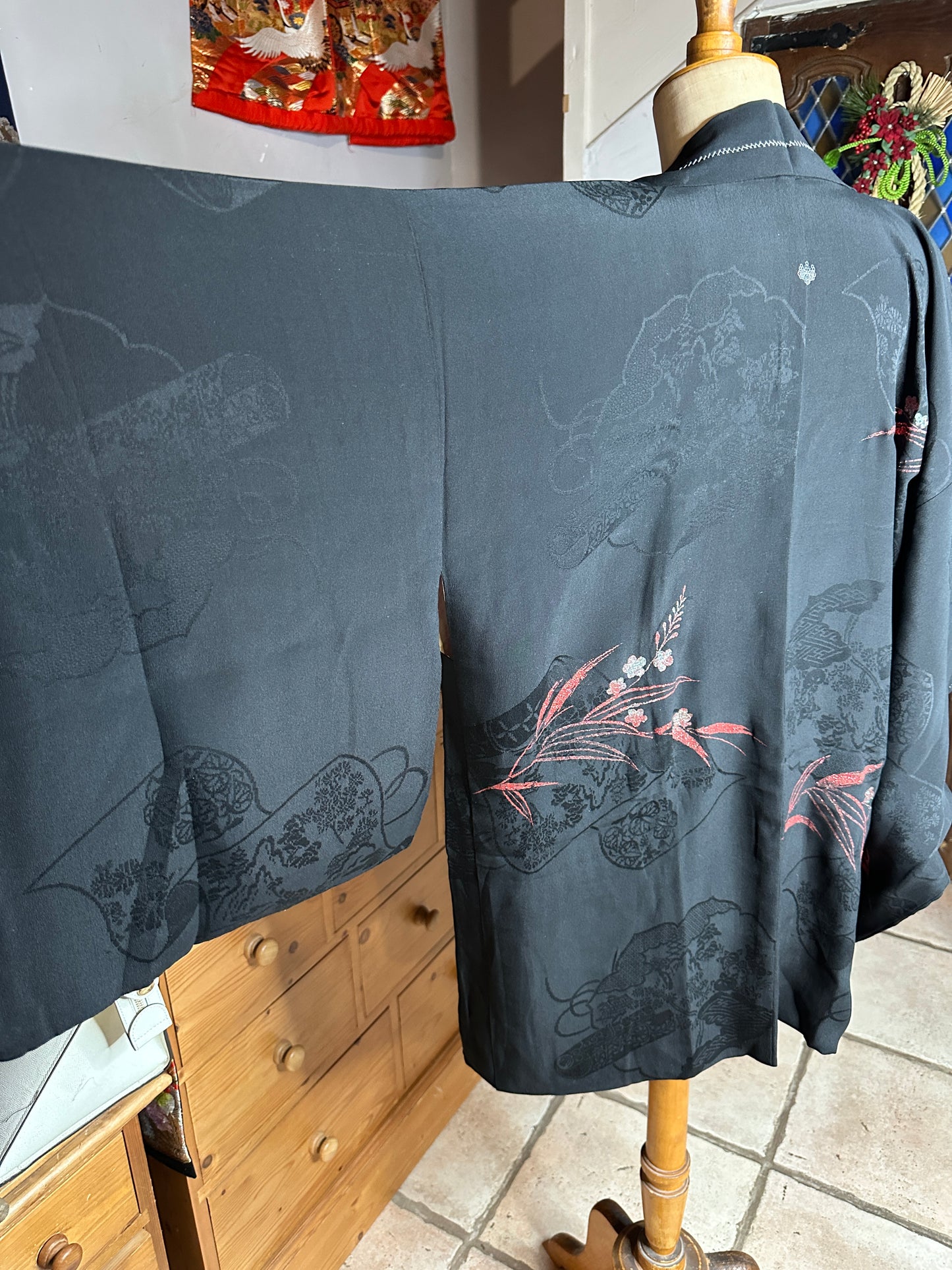 Haori veste de kimono japonais en soie Neuf