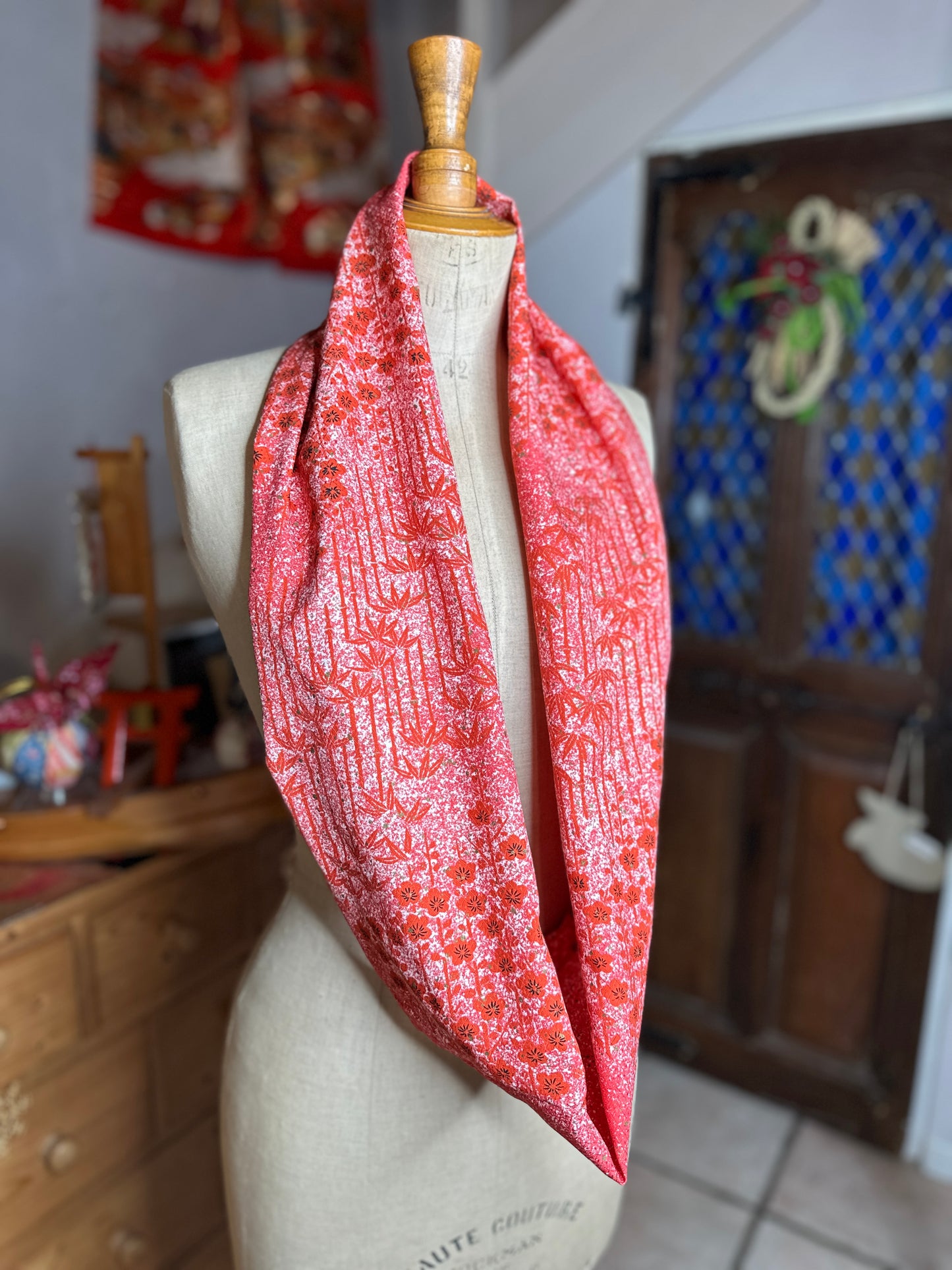 Tour de cou kimono japonais en soie