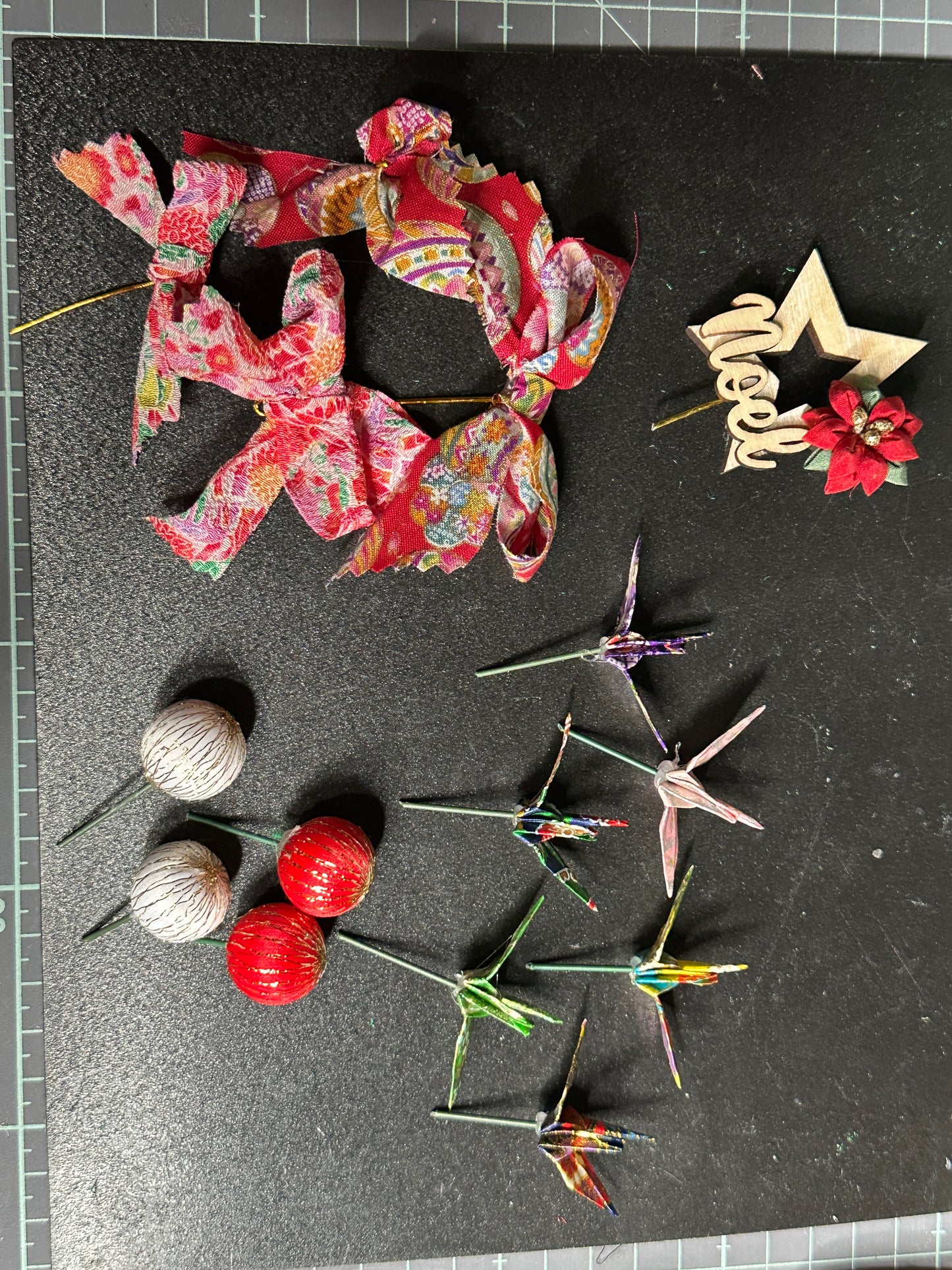 Sapin de noël en soie kimono japonais