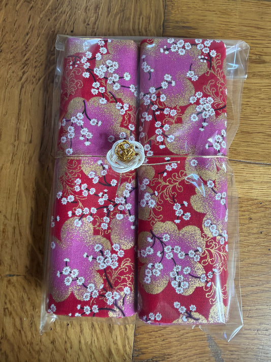 Serviette de table japonais Furoshiki lot de 2 serviettes en coton au choix