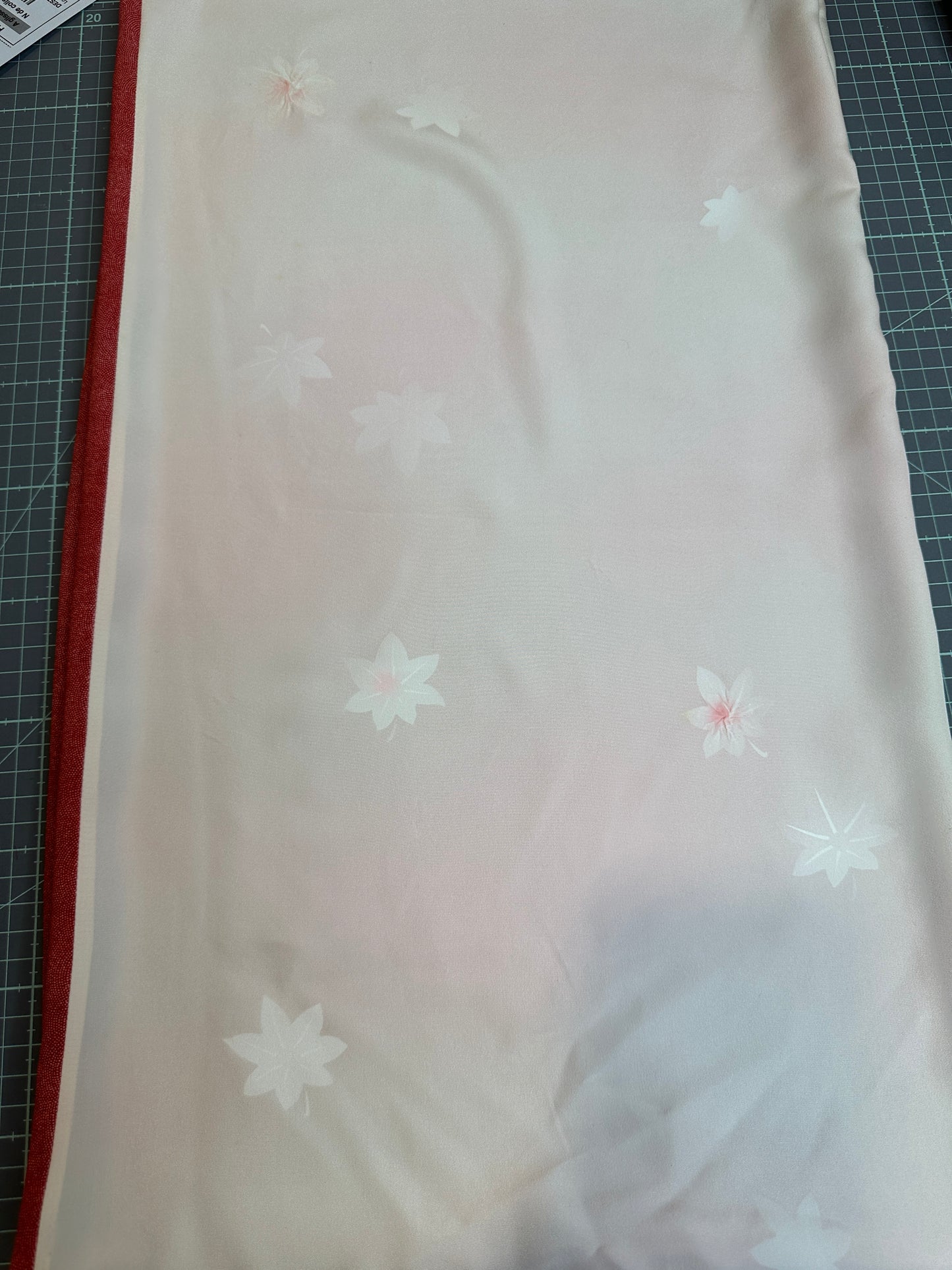 Snood tour de cou foulard kimono japonais en soie Neuf