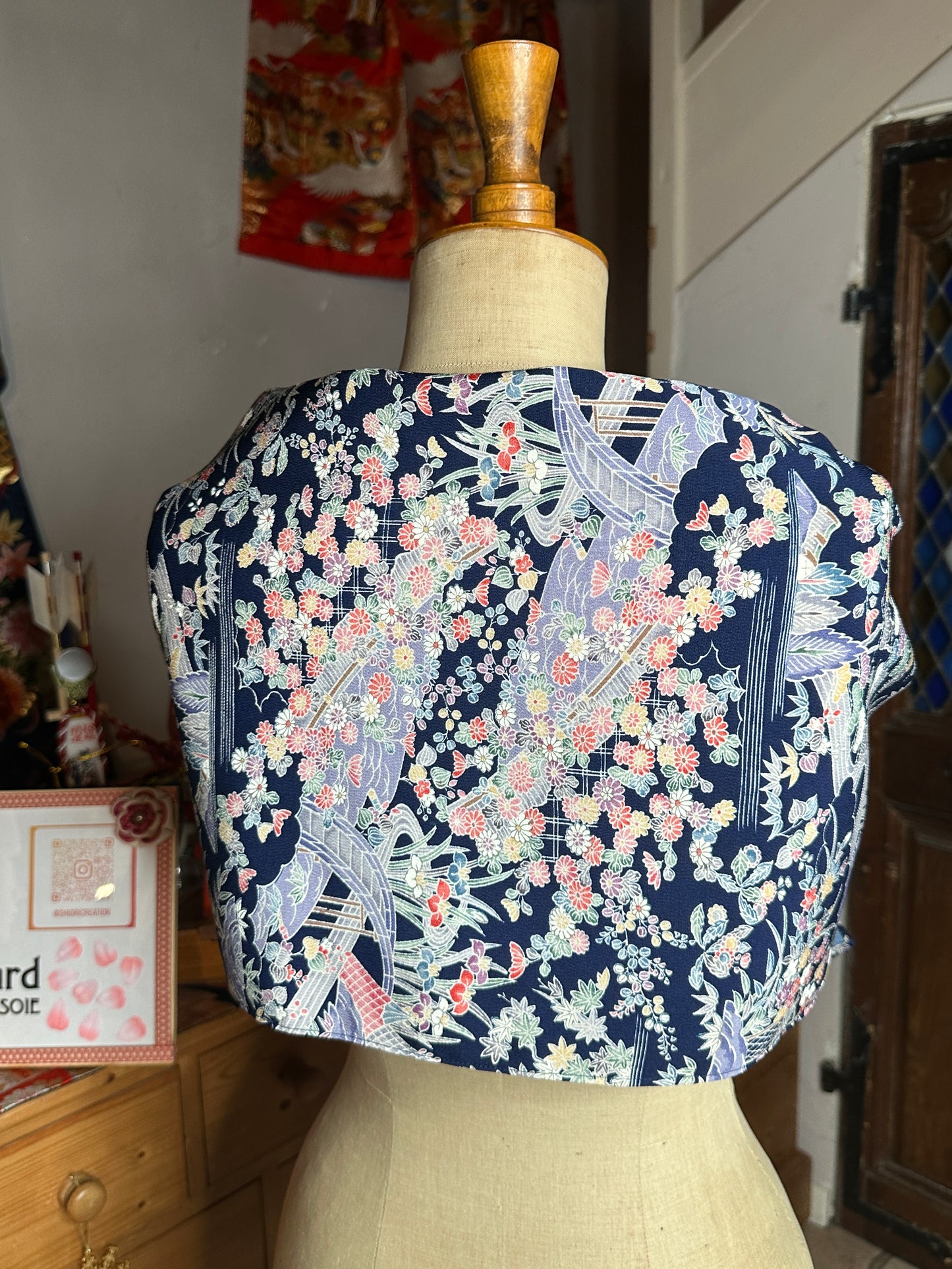 Foulard kimo japonais en soie