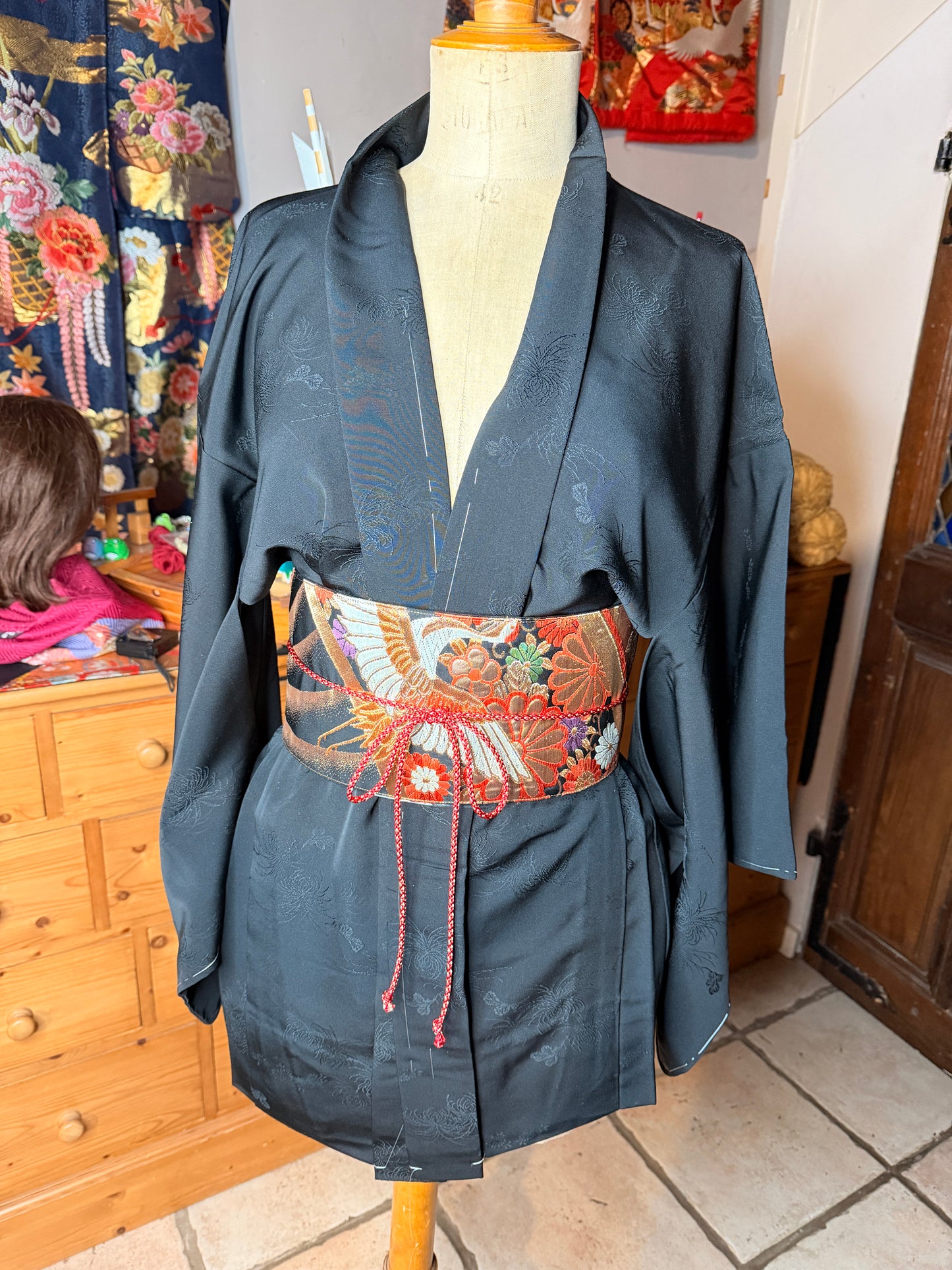 Ceinture Obi kimono japonais en soie