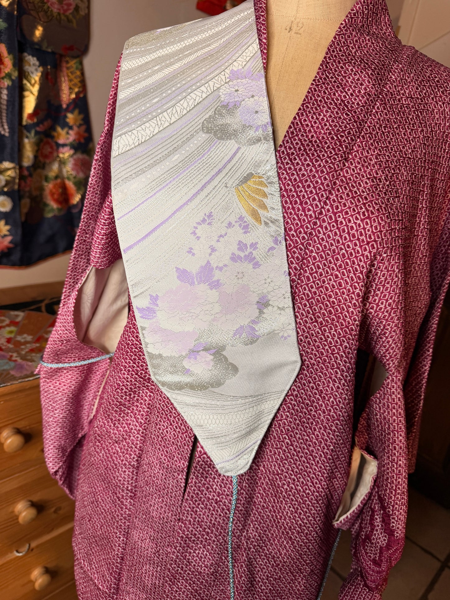 Obi ceinture de kimono japonais avec cordelette