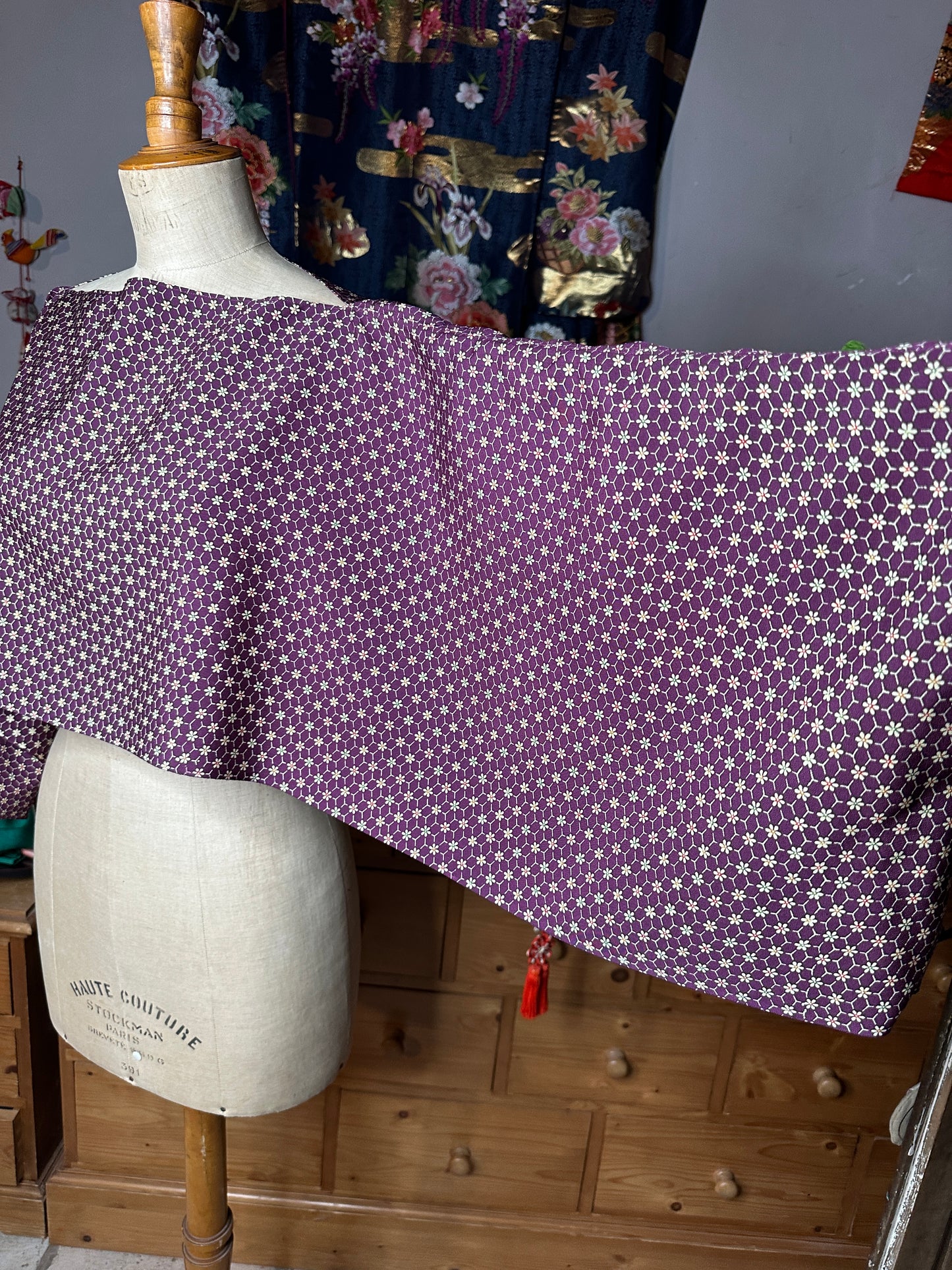 Top tunique kimono japonais en soie Neuf