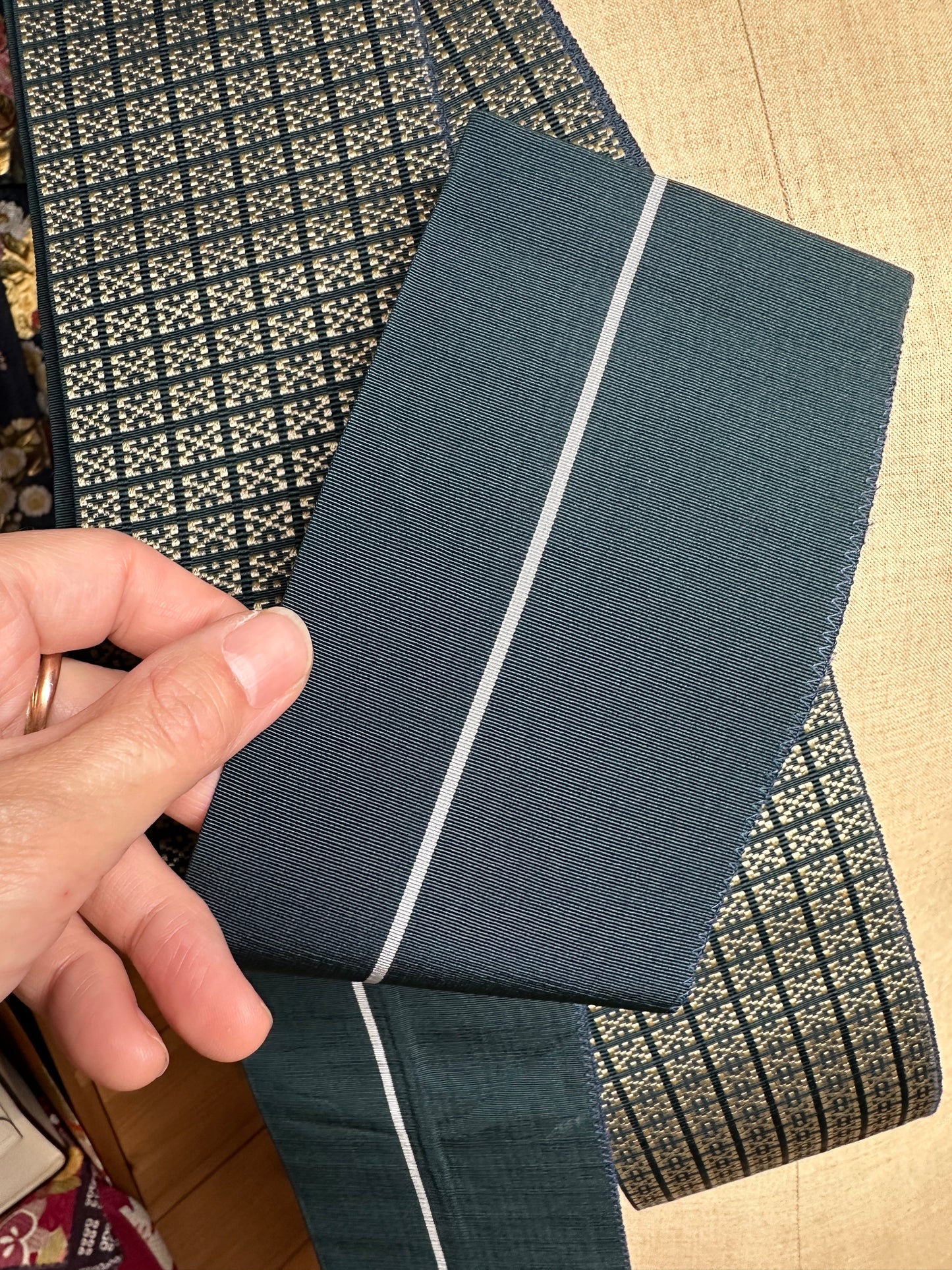 Obi ceinture kimono japonais Homme en soie Neuf