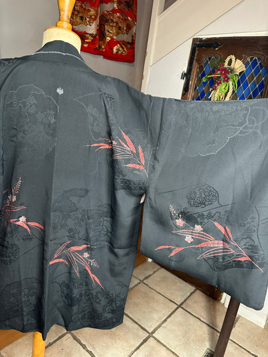 Haori veste de kimono japonais en soie Neuf
