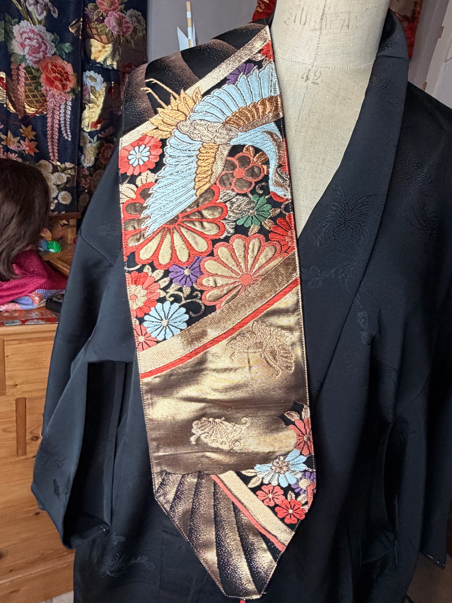 Ceinture Obi kimono japonais en soie