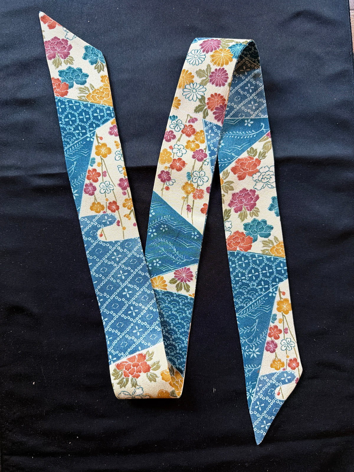 Foulard ruban kimono japonais en soie