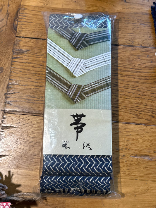 Ceinture Obi tissage Yonezawa kimono japonais Homme en soie Neuf