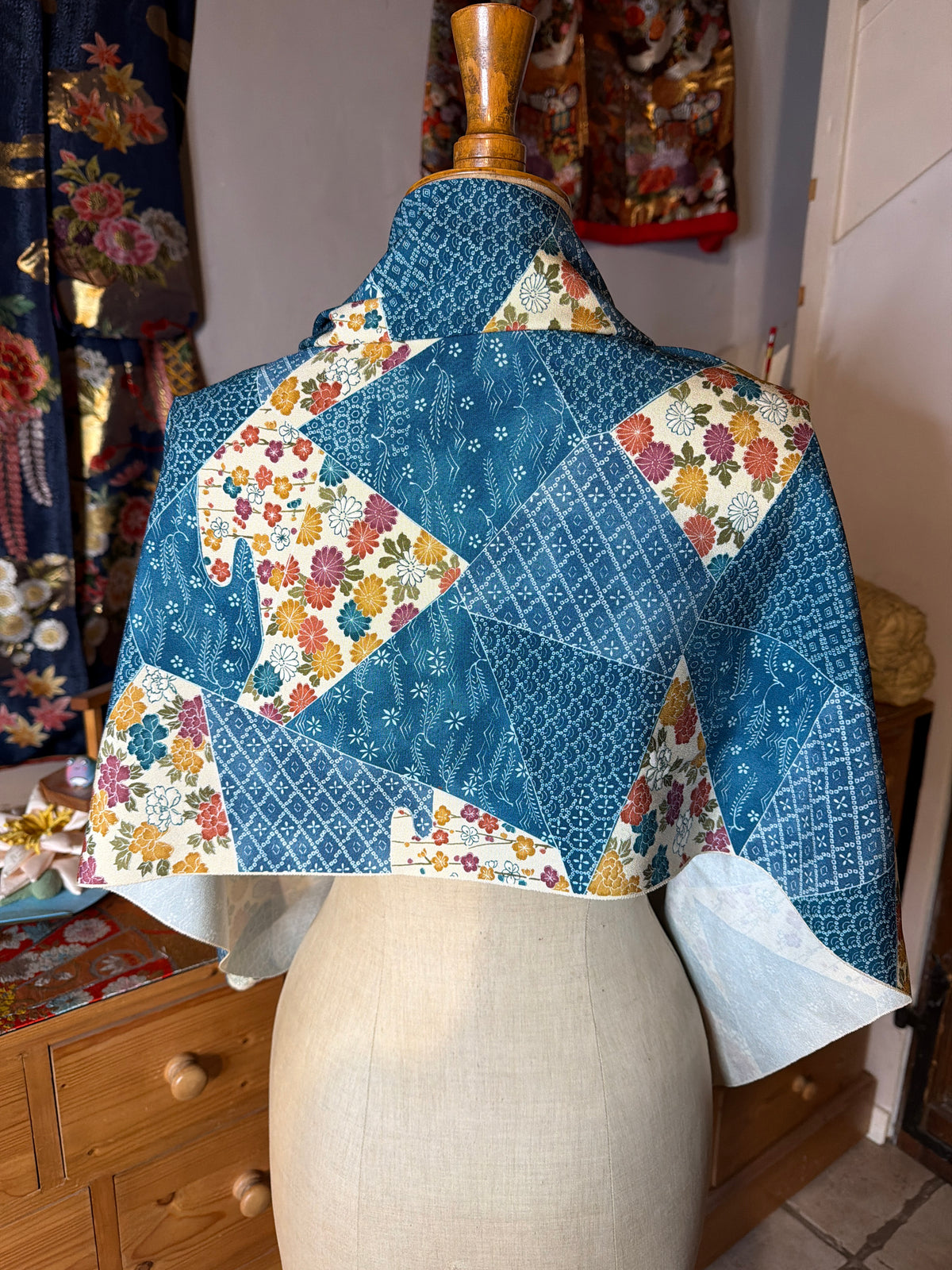Top tunique 3 en 1 kimono japonais en soie