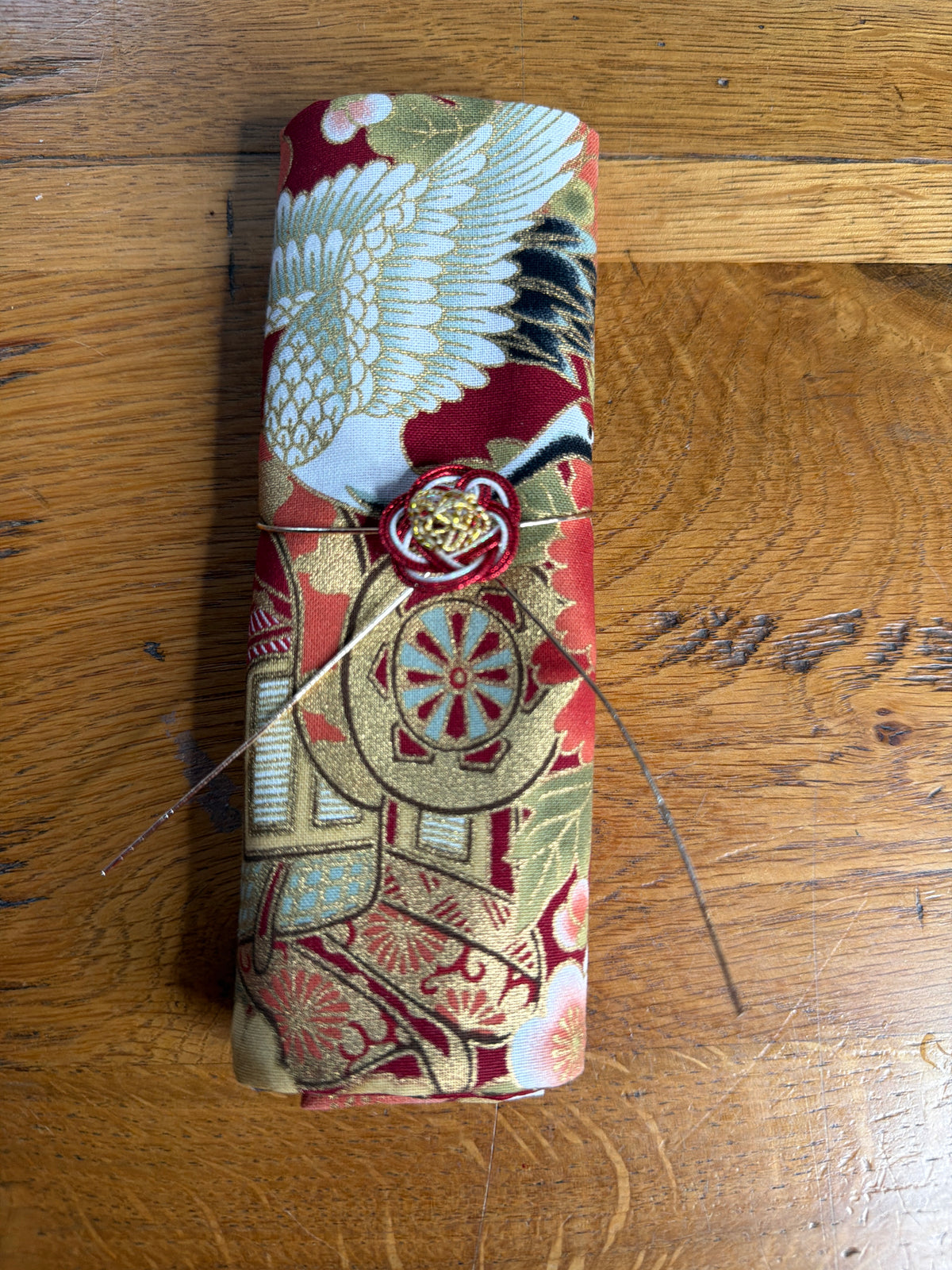 Mizuhiki fleurs de prunier rouge