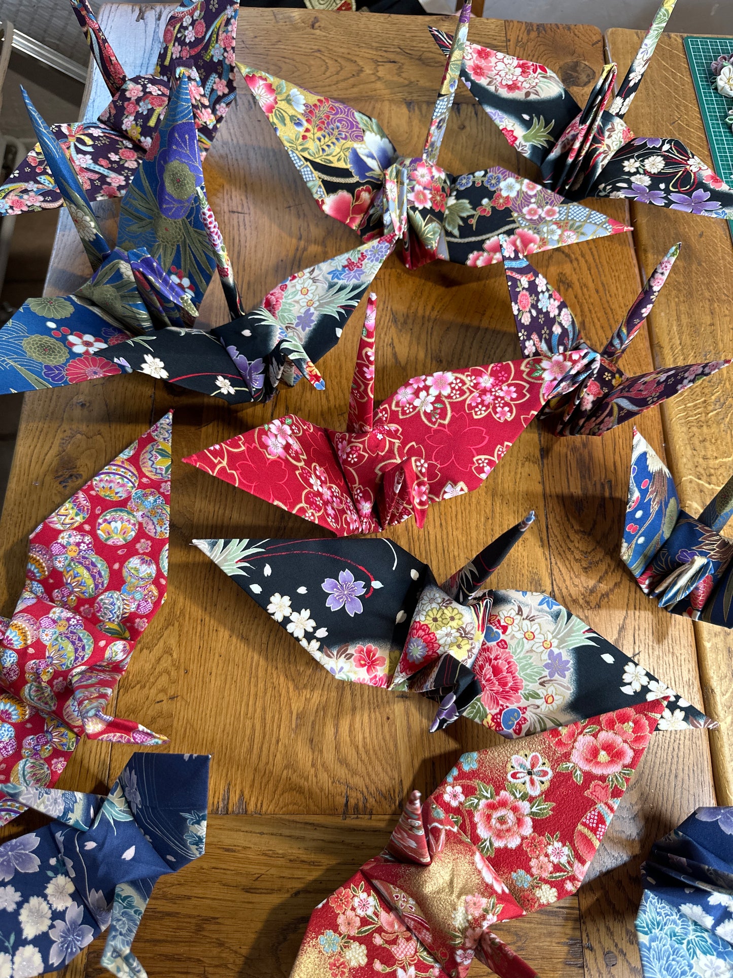 Grue oiseau en coton japonais Neuf