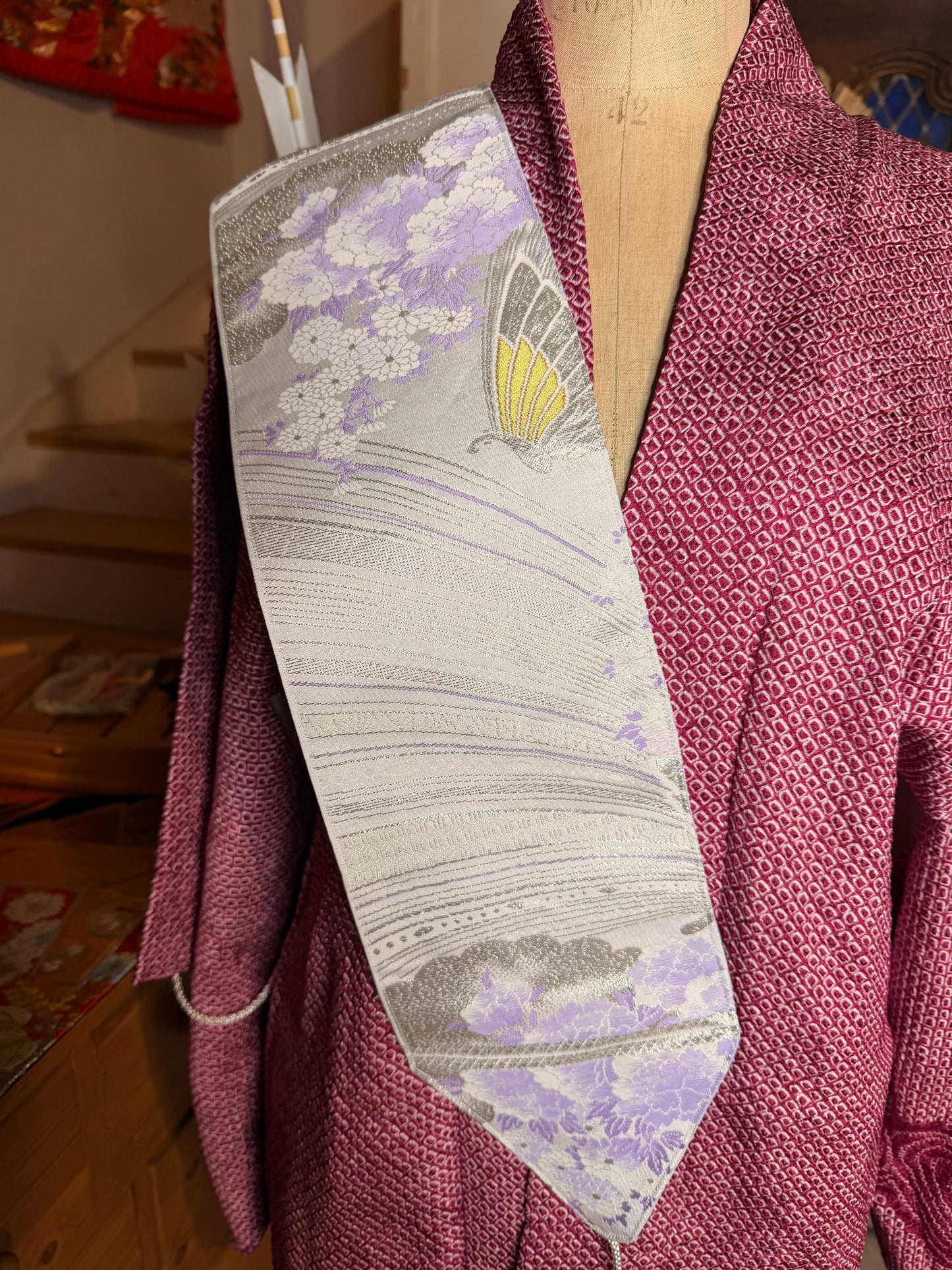 Ceinture Obi japonais avec cordelette