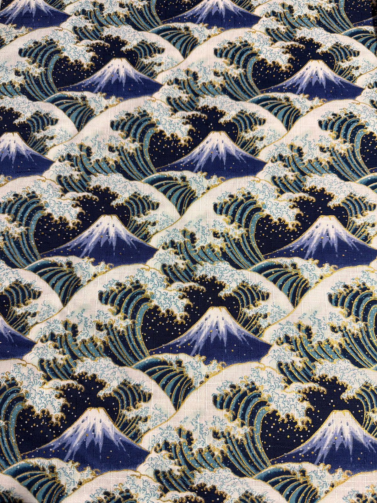 Tissu japonais en coton mont Fuji made in Japan vendu par 50cmx110cm