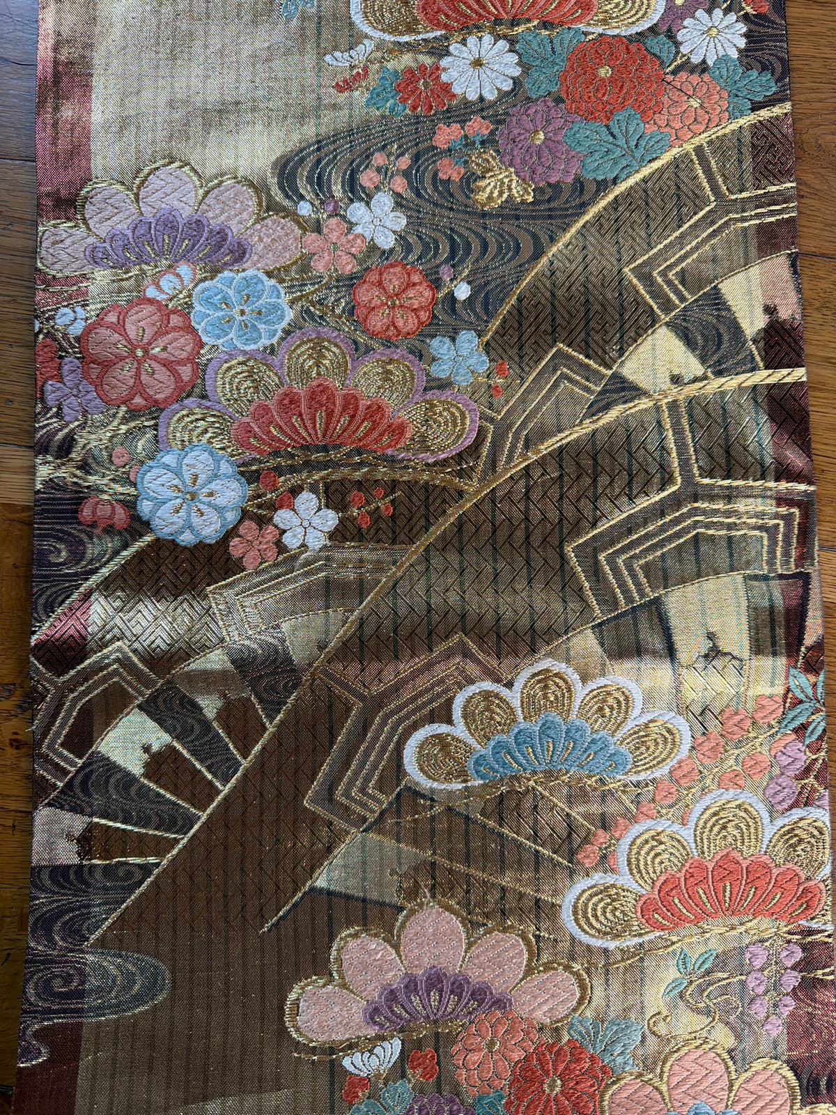Chemin de table Obi kimono japonais