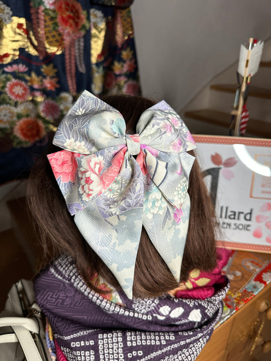 Barette pour les cheveux kimono japonais en soie