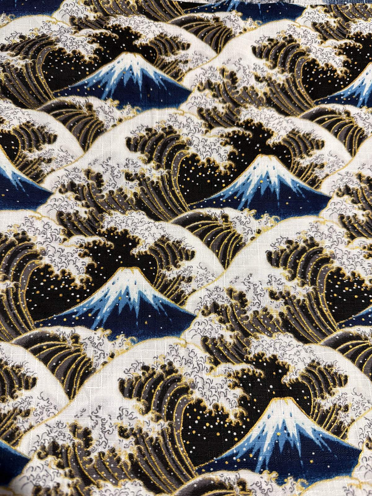 Tissu japonais en coton mont Fuji made in Japan vendu par 50cmx110cm