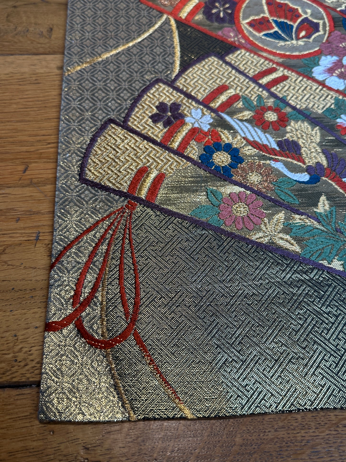 Set de table Obi en soie kimono japonais