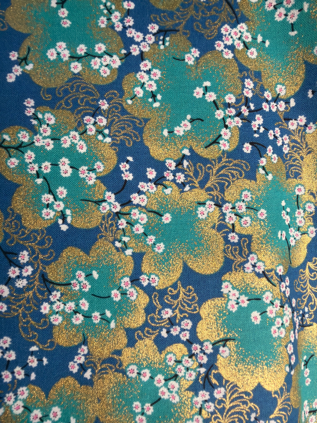 Tissu japonais en coton fleur de cerisier japonaise