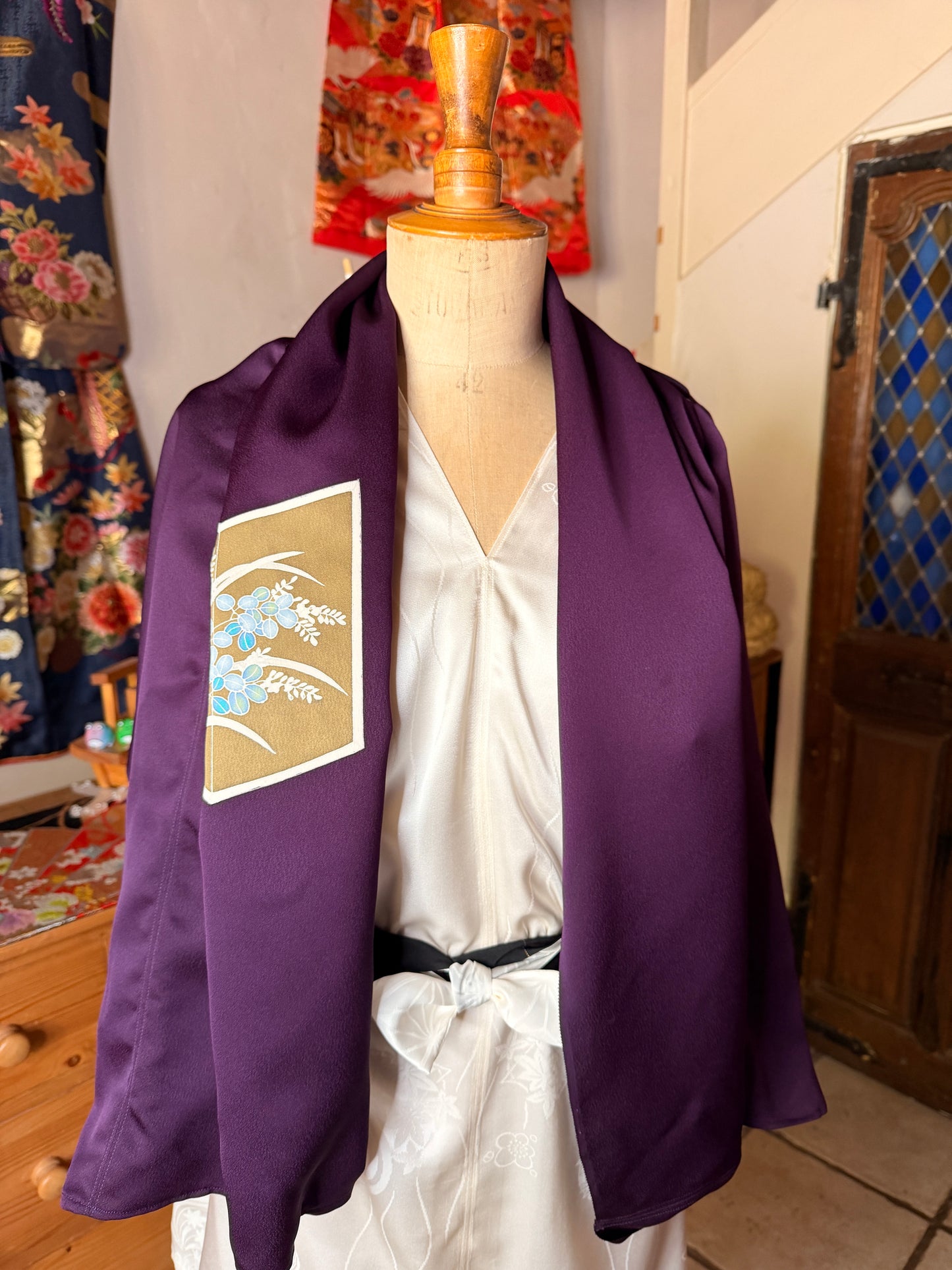 Top tunique 4en 1 kimono japonais en soie Neuf