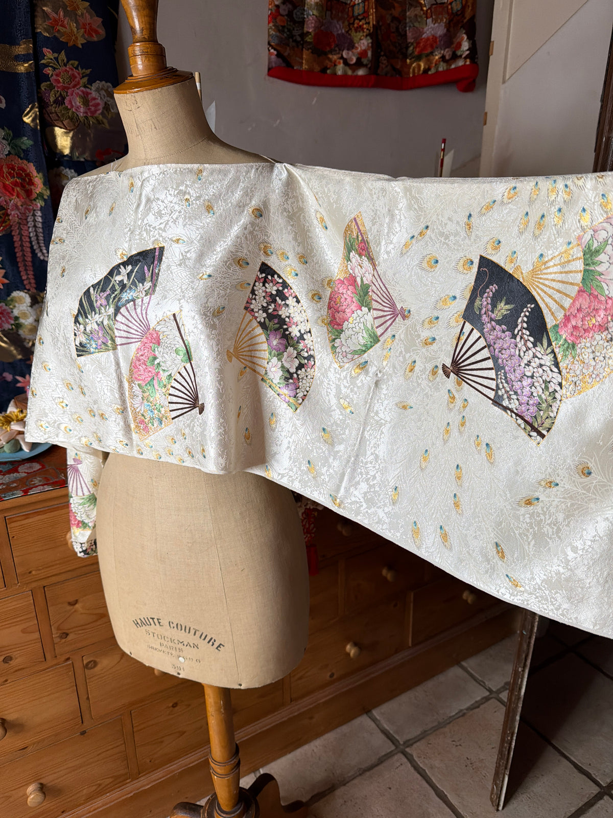 Top tunique 3 en 1 kimono o japonais en soie