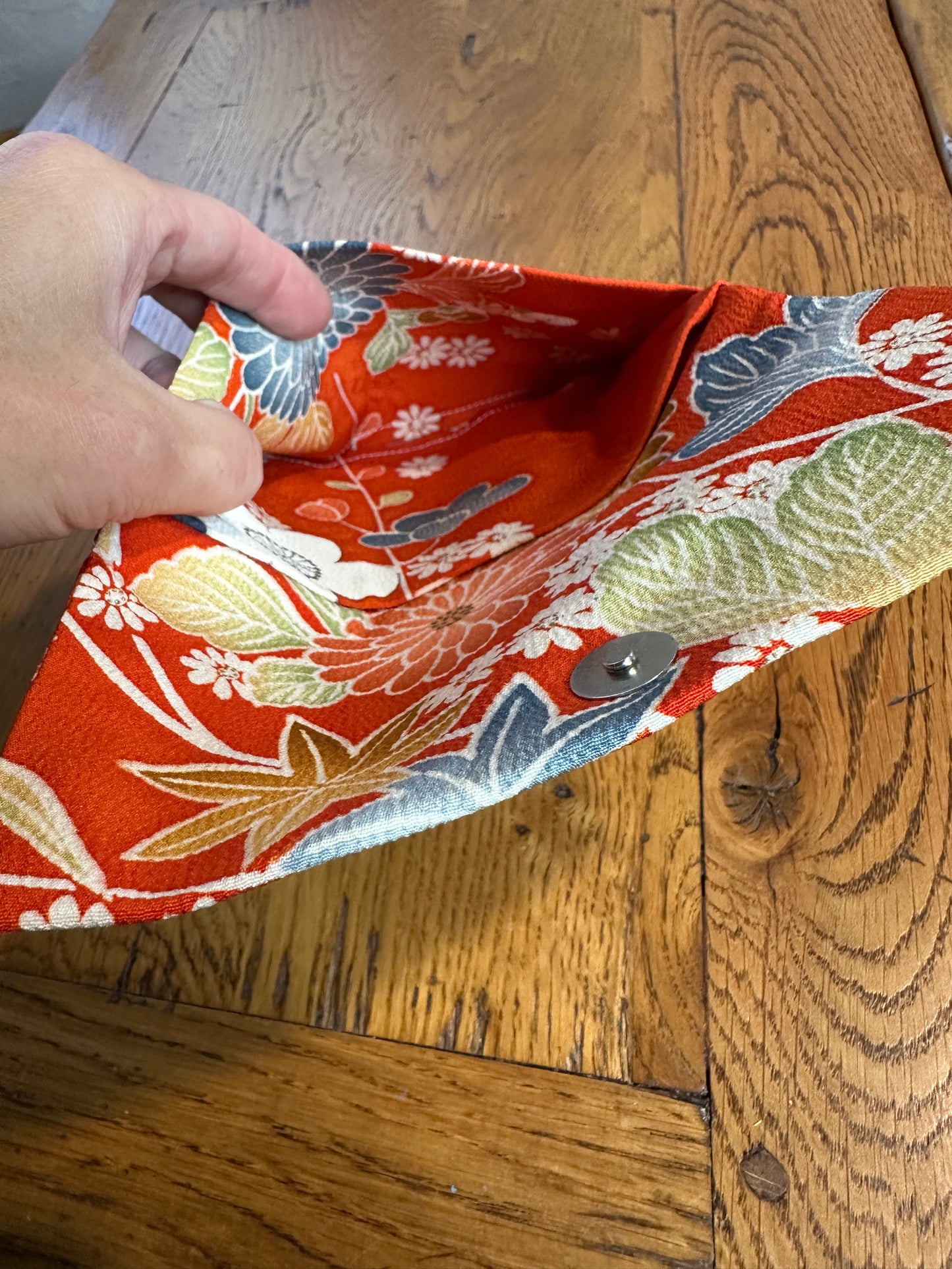 Pochette kimono japonais en soie