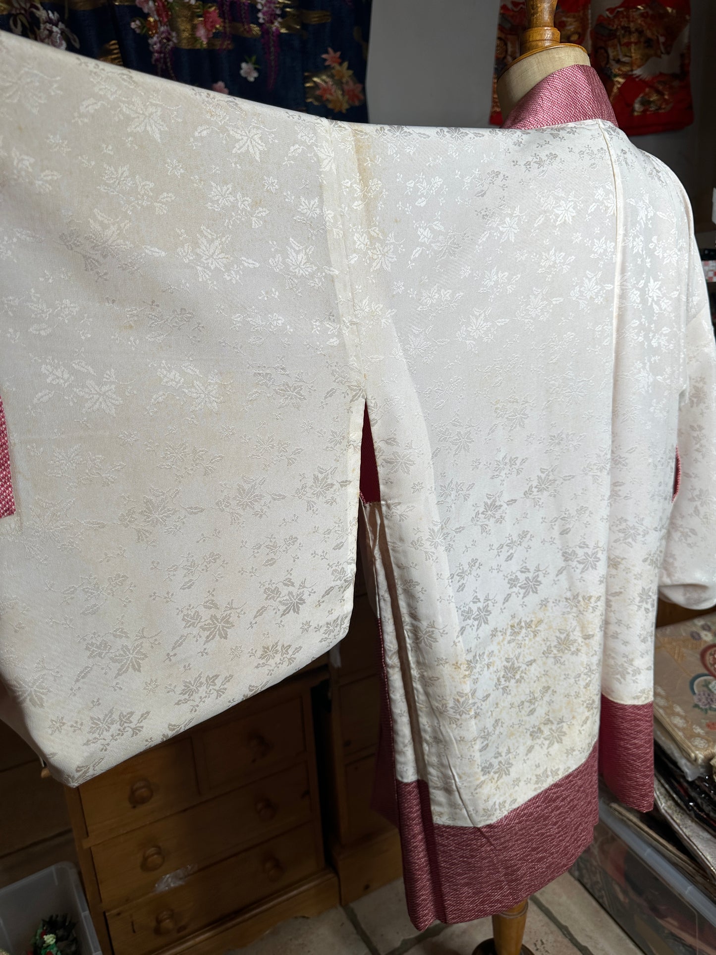 Haori veste de kimono japonais en soie antique Neuf