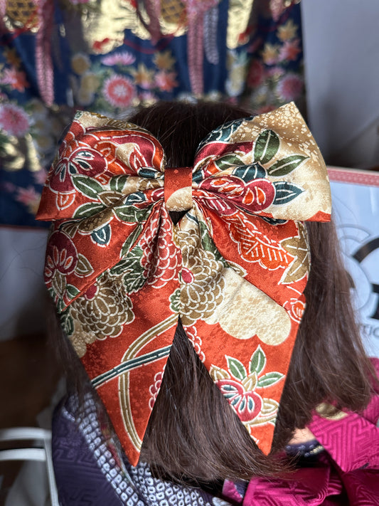 Barette pour les cheveux kimono japonais en soie
