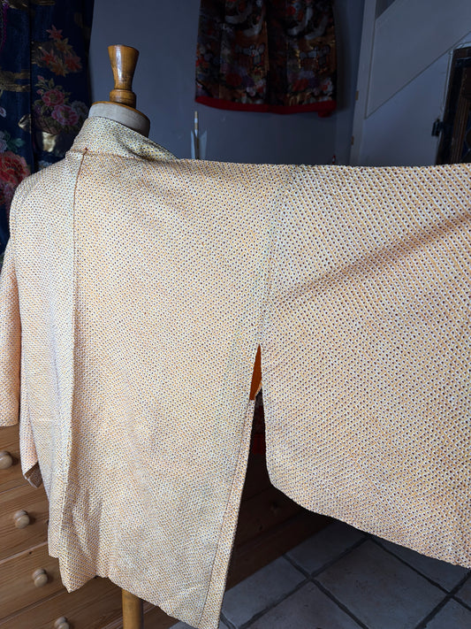 Haori veste de kimono japonais en soie Shibori avec Haorihimo inclus