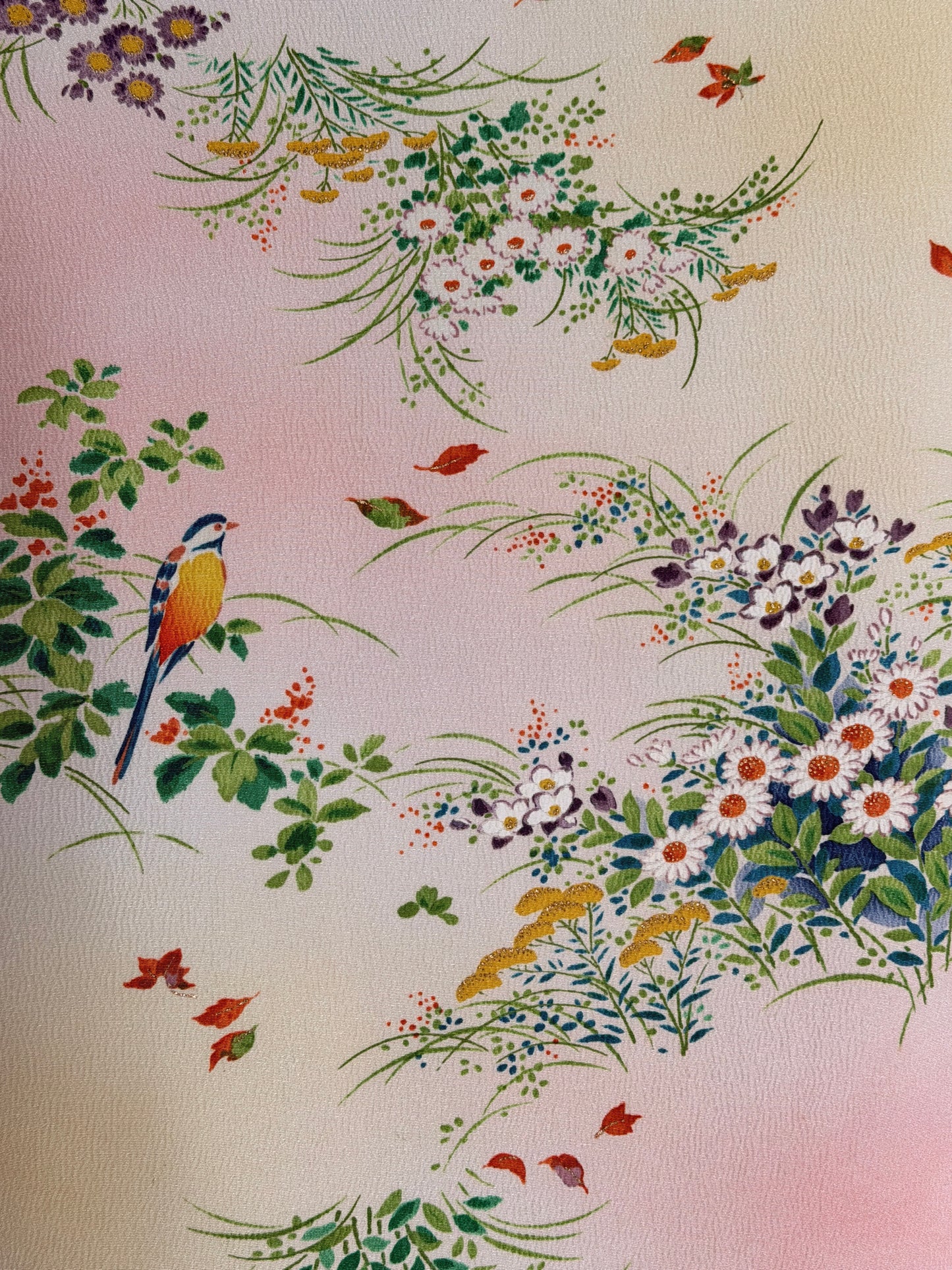 Noren Rideaux japonais 2 panneaux en kimono soie