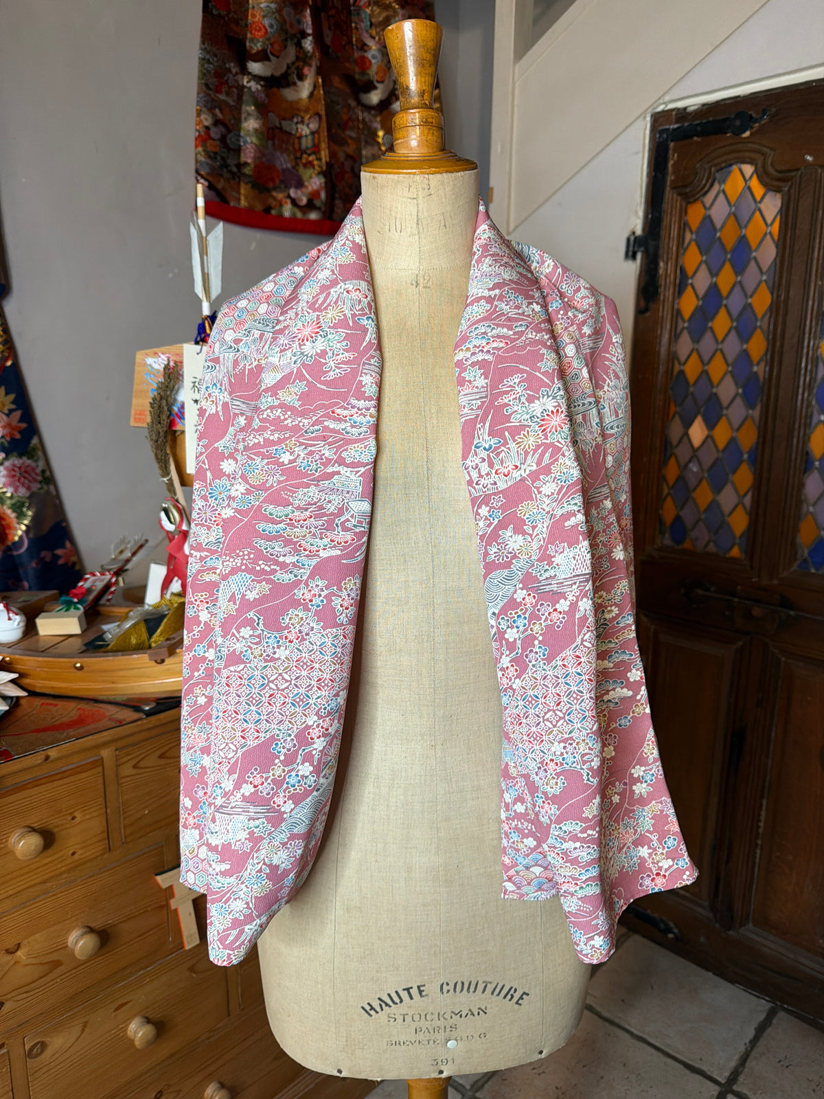 Top tunique 3 en 1 kimono japonais en soie