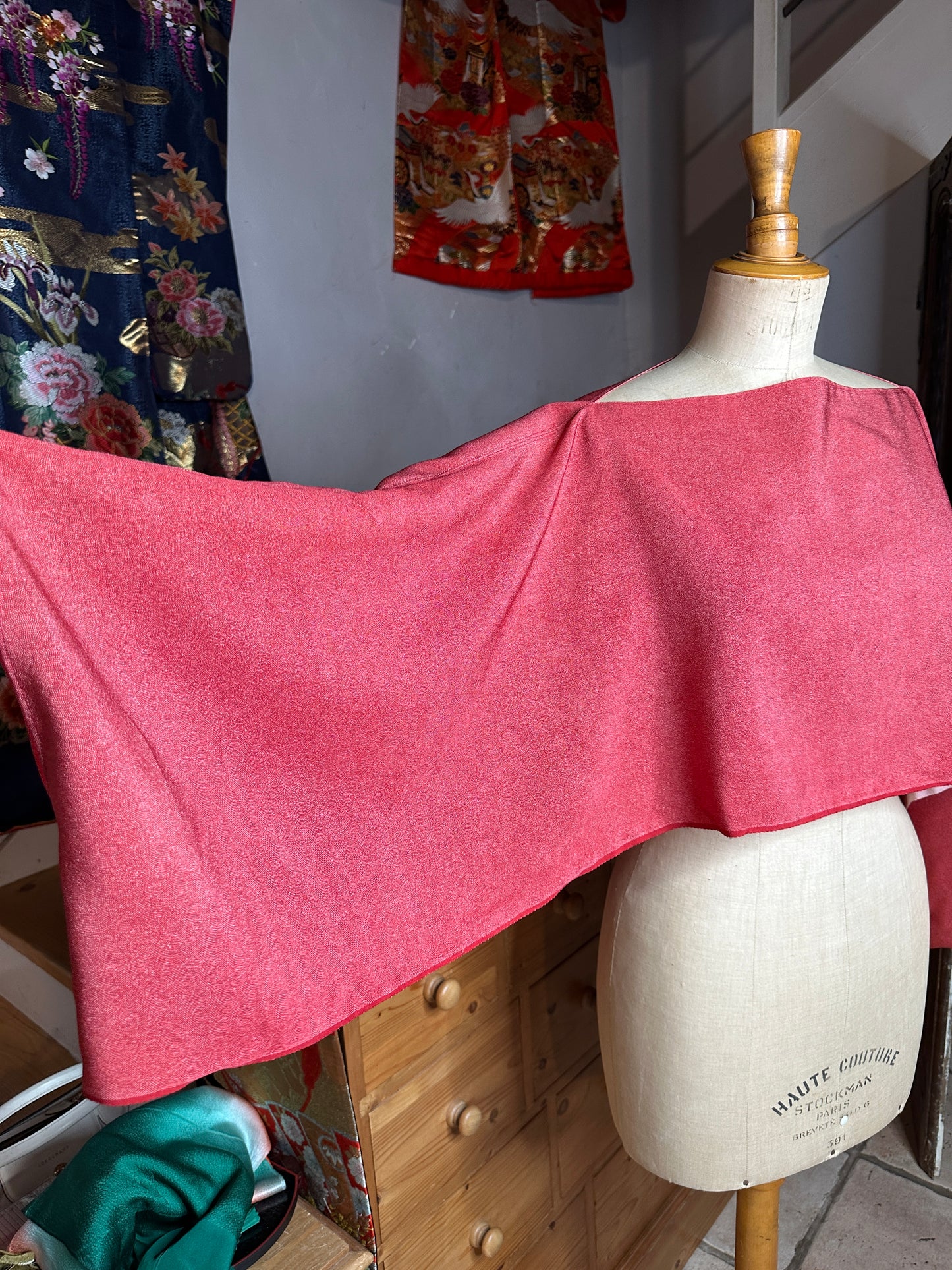 Top tunique kimono japonais en soie Neuf