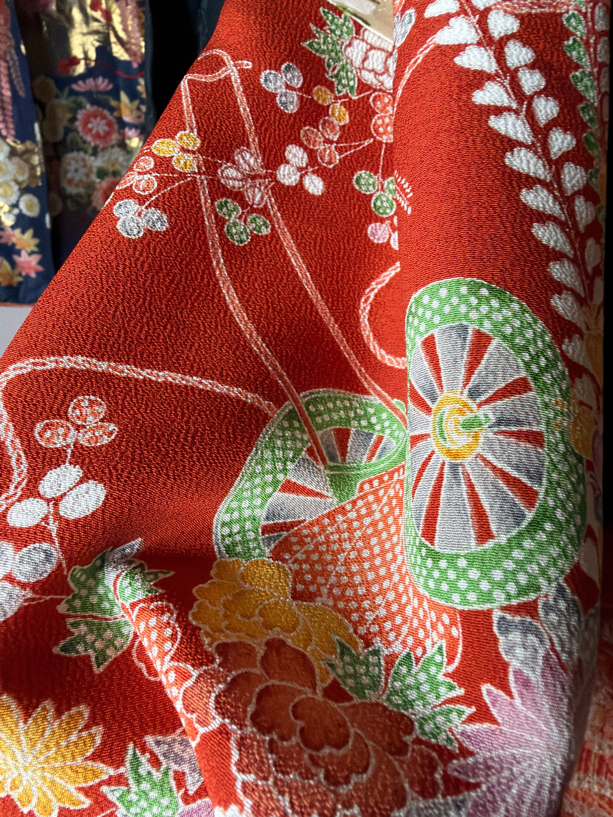 Snood tour de cou kimono japonais en soie