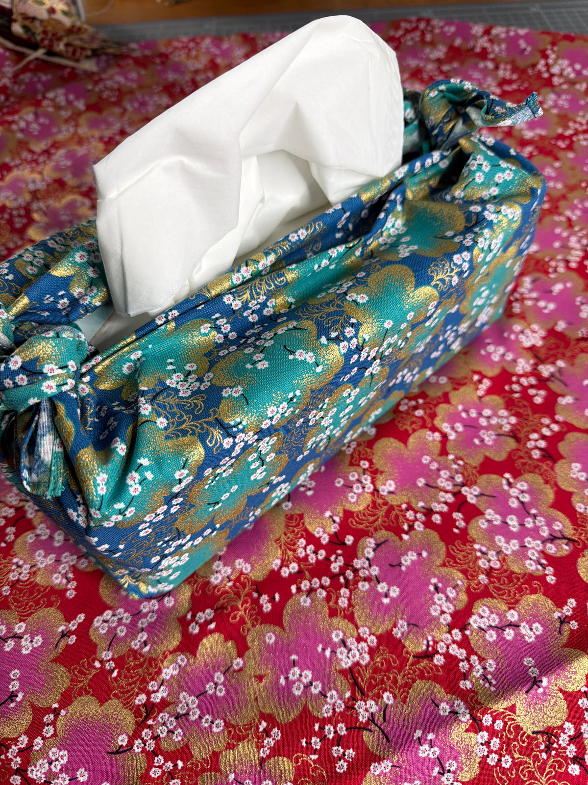 Furoshiki serviette de table motif japonais en coton 47cmx47cm